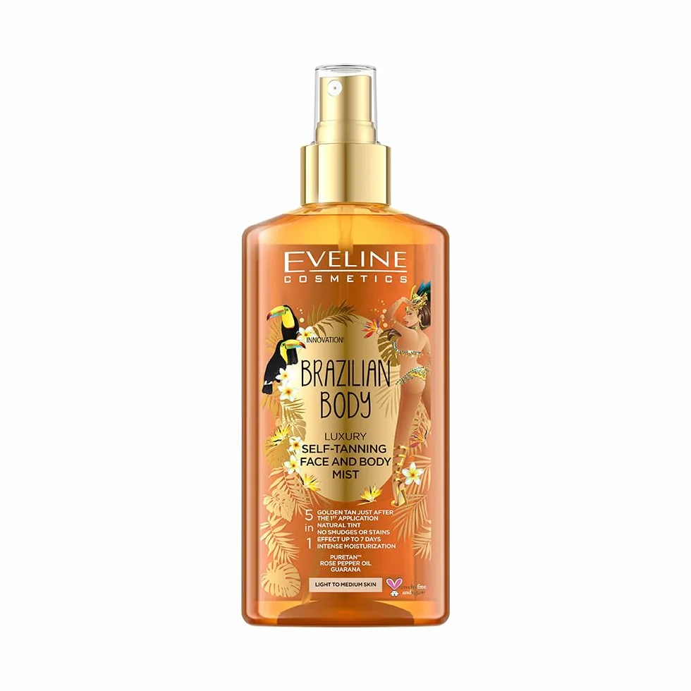 Eveline Cosmetics Luxury Brazilian Nebulizzatore Autoabbronzante Viso e Corpo 5-in-1 150ml