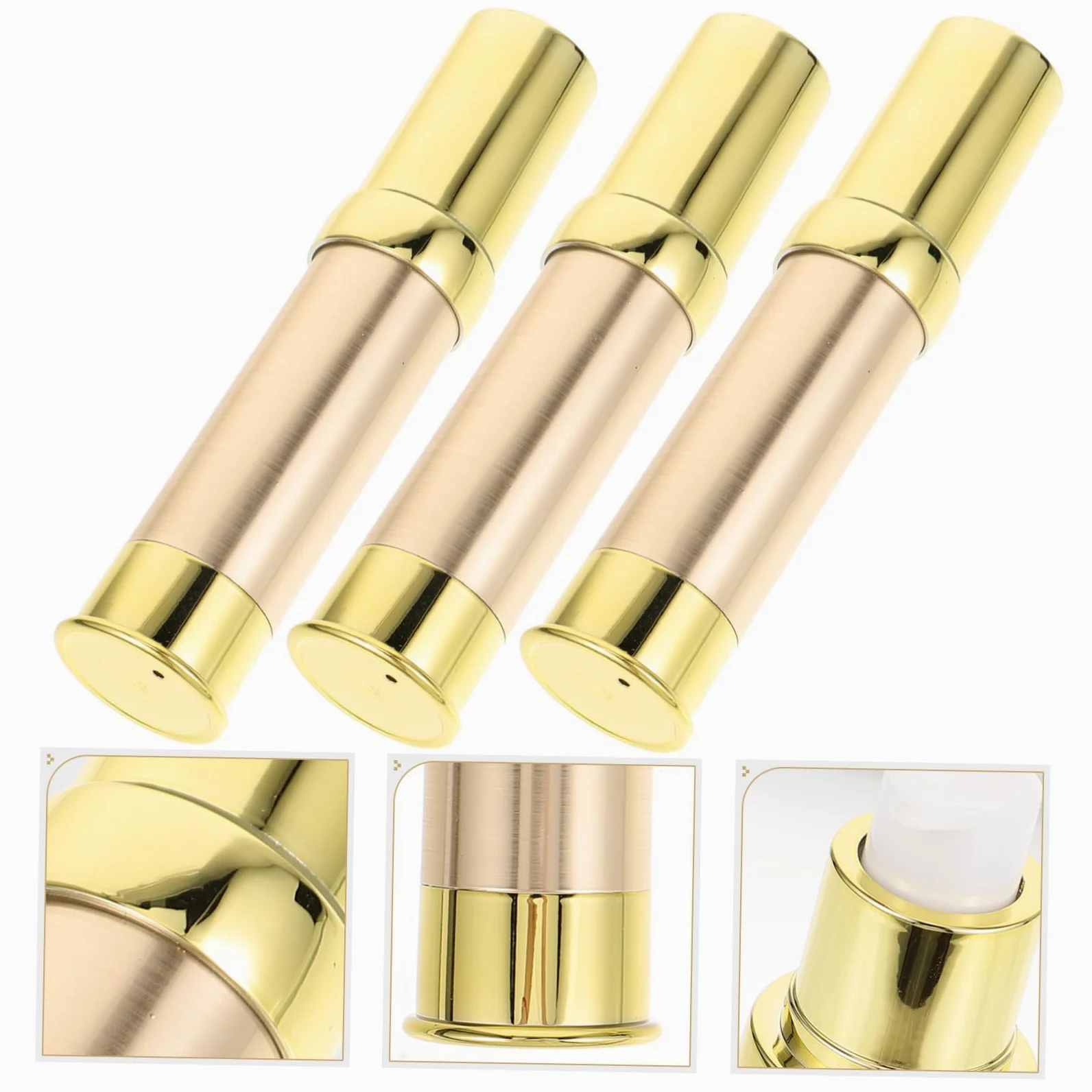4 Set Bottiglie Makeup Pompa Aria Contenitori Cosmetici Portatili Per Viaggio E Resistente Alle Perdite E Facile Usare 3 Pezzi*4