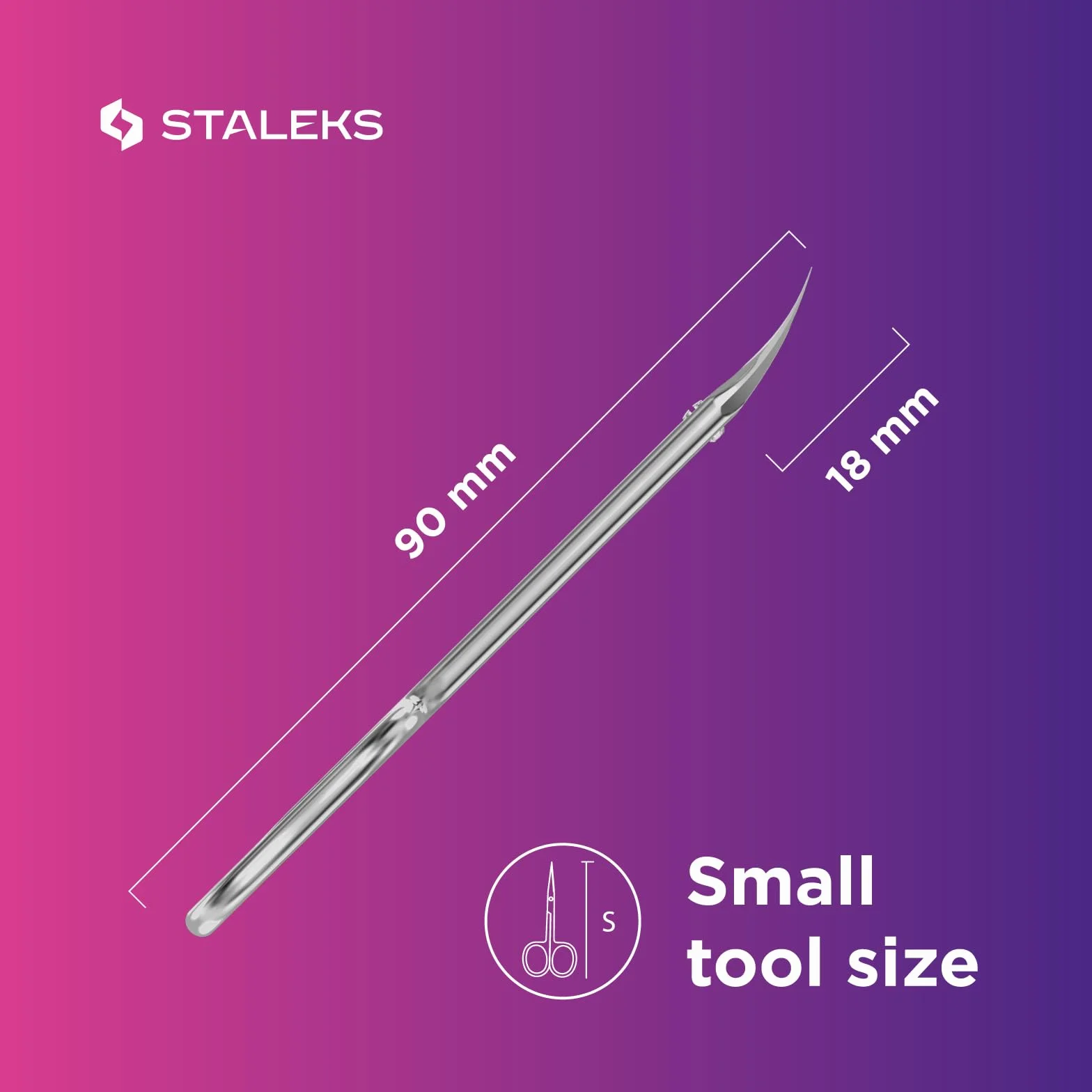 STALEKS PRO Expert 50 Forbici professionali per cuticole SE-50/1