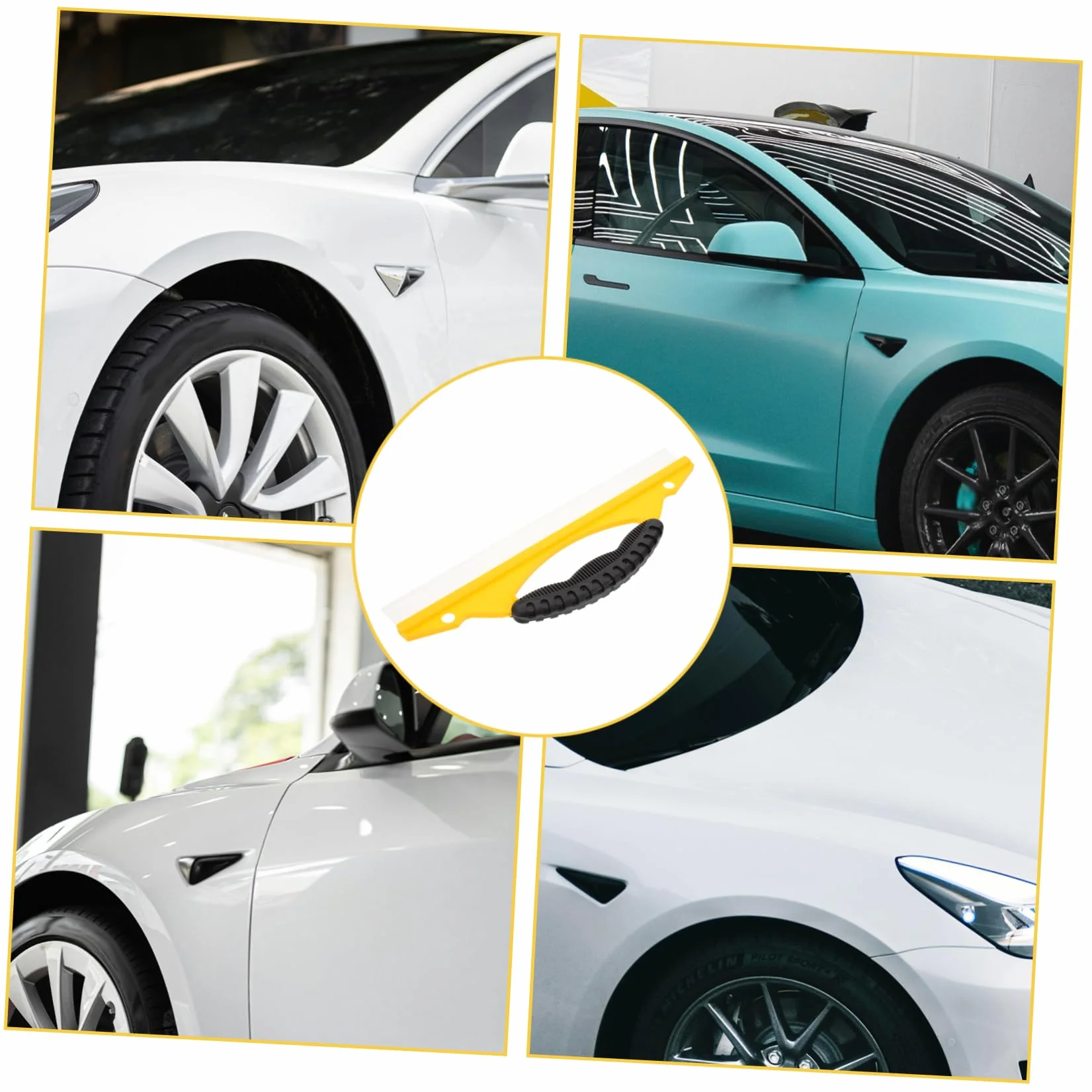 Tergivetro Silicone Per Auto Raschietto Per Vetri Strumento Ergonomico Pulizia Finestre Specchi Rimuove Detriti Senza Striature Manutenzione Veicolo