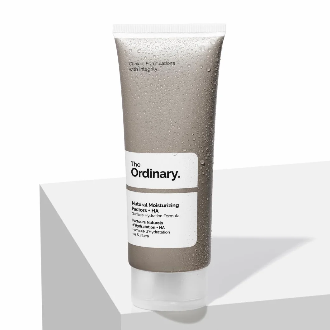 The Ordinary Natural Moisturizing Factors + HA 100ml, Fattori Naturali di Idratazione + Acido Ialuronico, Idratante leggero per supporto della barriera cutanea e idratazione