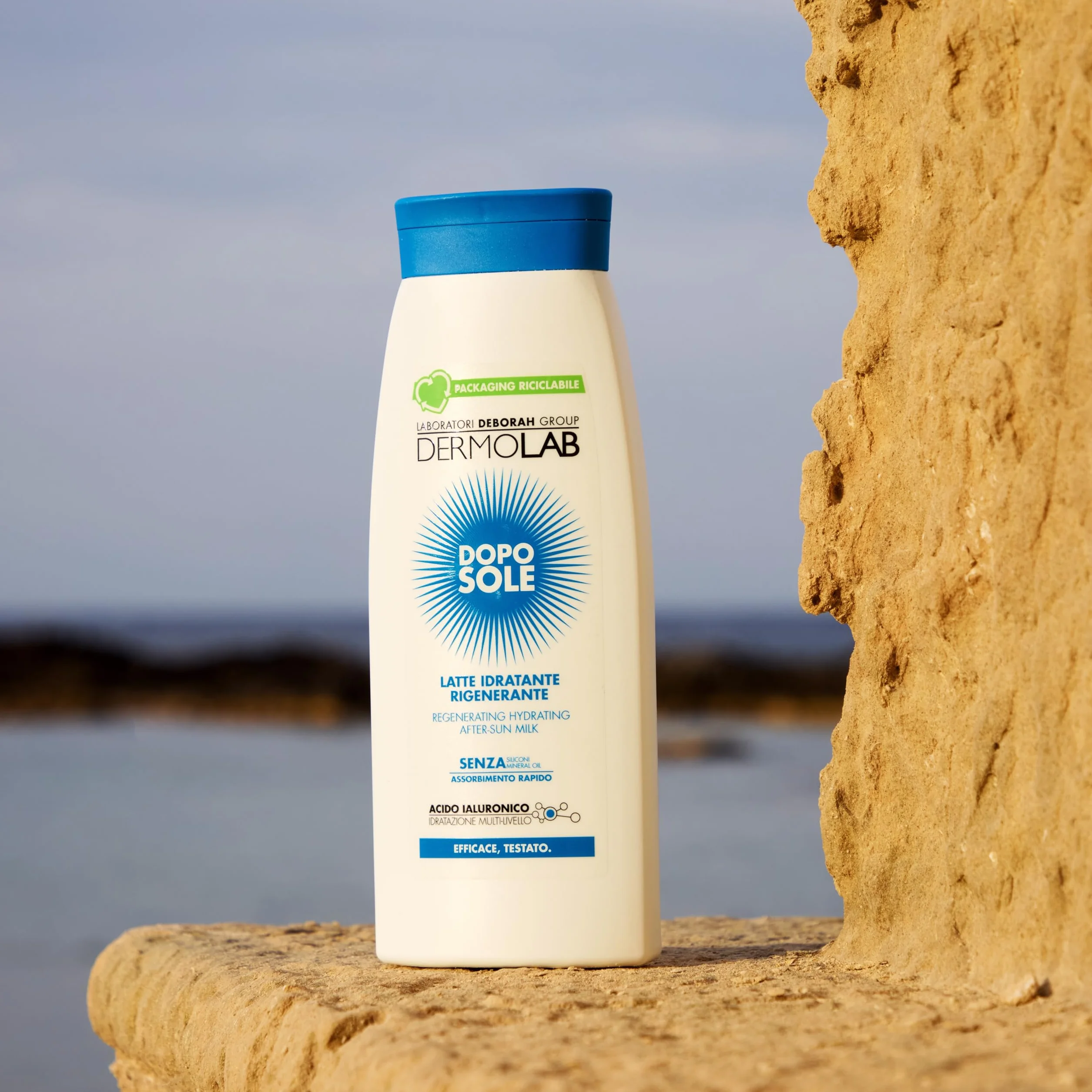 Dermolab - Latte Doposole Idratante Rigenerante, per Tutti i Tipi di Pelle, Ripristina la Naturale Elasticità della Cute dopo l'Esposizione al Sole, Dermatologicamente Testato, 400 ml