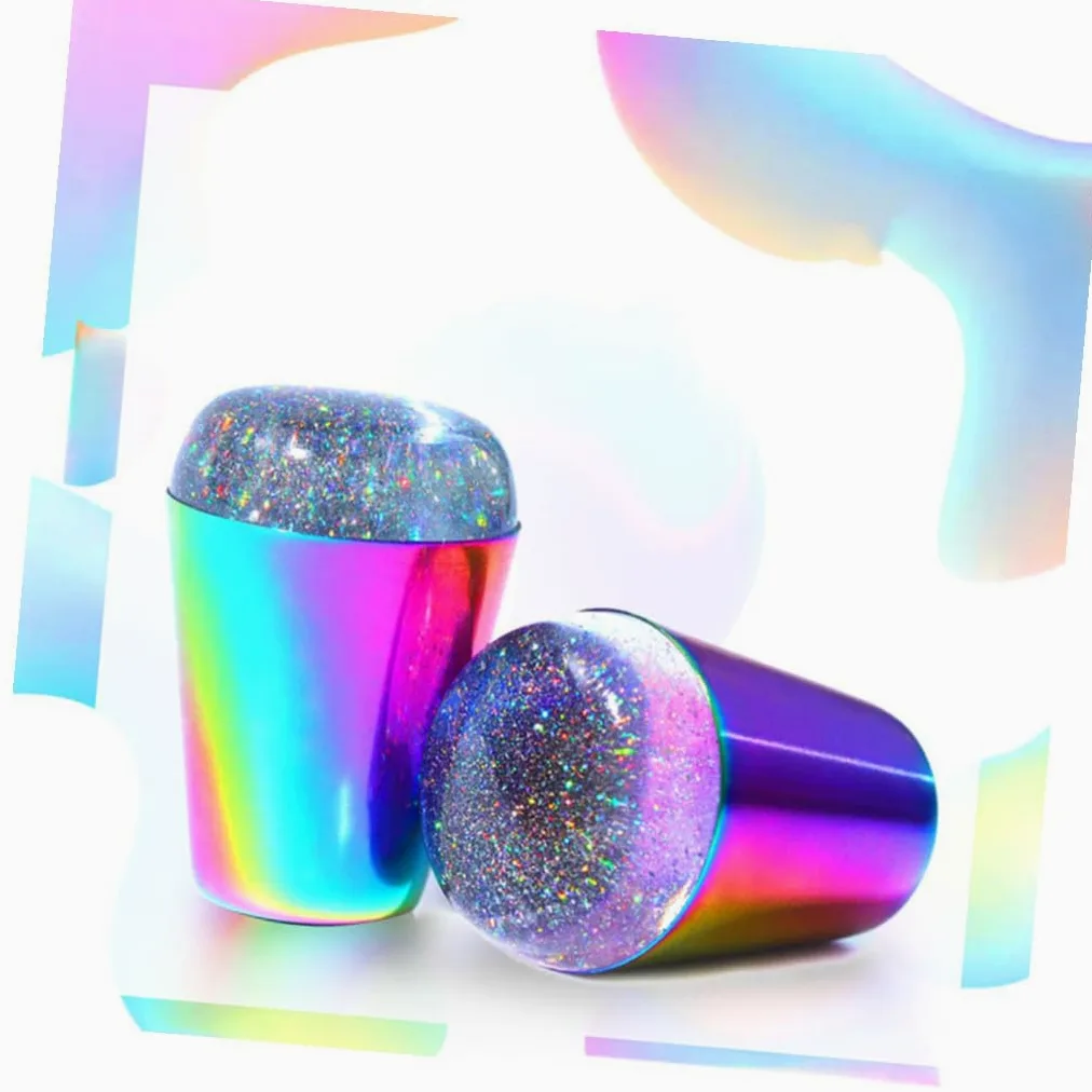 FRCOLOR 6pezzi Timbri Per Unghie Trasparenti Per Nail Art Strumenti Di Stamping Per Manicure Per Principianti Design Elastico e Visibile