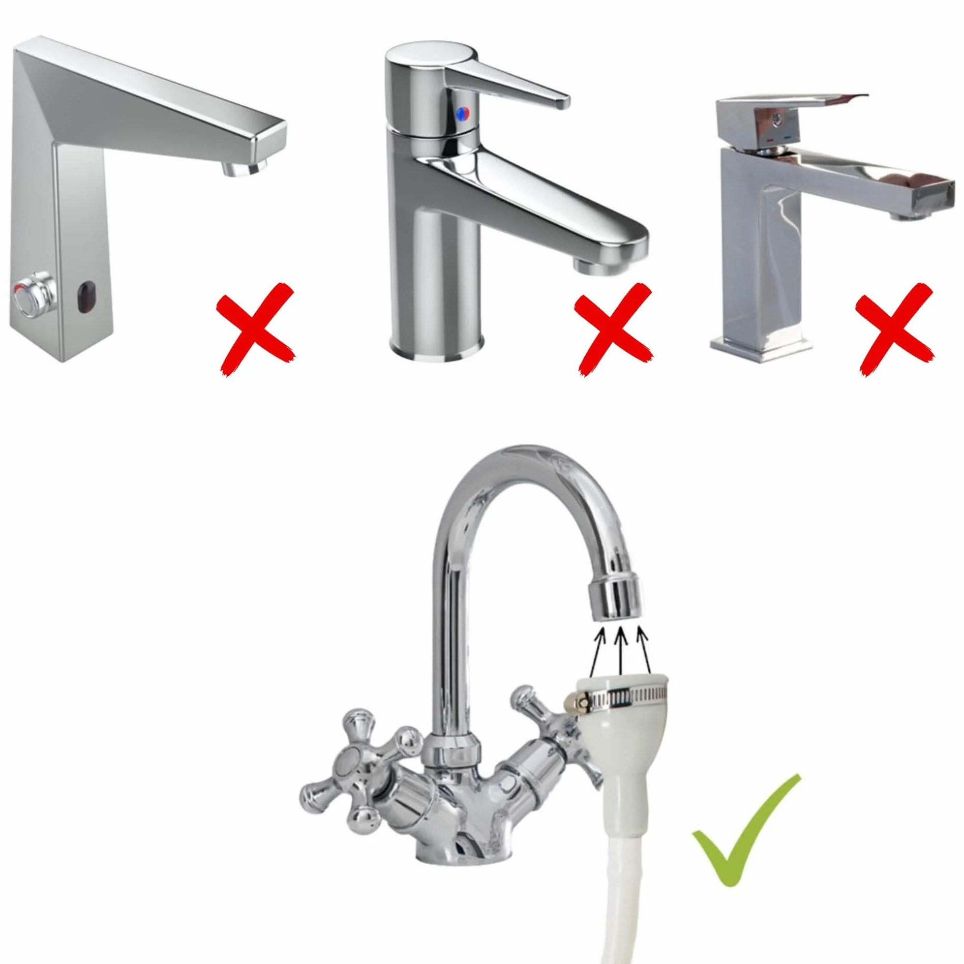 Altéax Lavatesta Portatile Per Parrucchieri Ovale con Doccetta per Lavandino Universale – Dal Design Ergonomico può Essere Utilizzato Come Lavatesta per Disabili - Lavatesta Parrucchiera Professionali