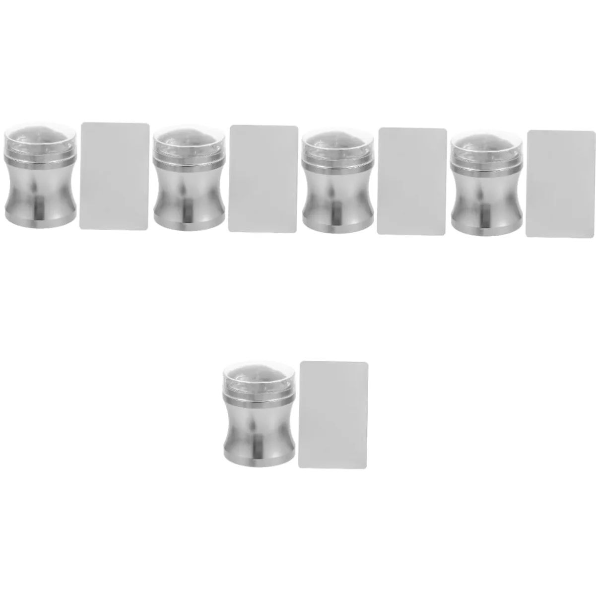 minkissy 5 Set Di Stamper Per Nail Art Strumenti Per Nail Art Stamper Per Nail Art Francese Piastre Per Nail Art Francese