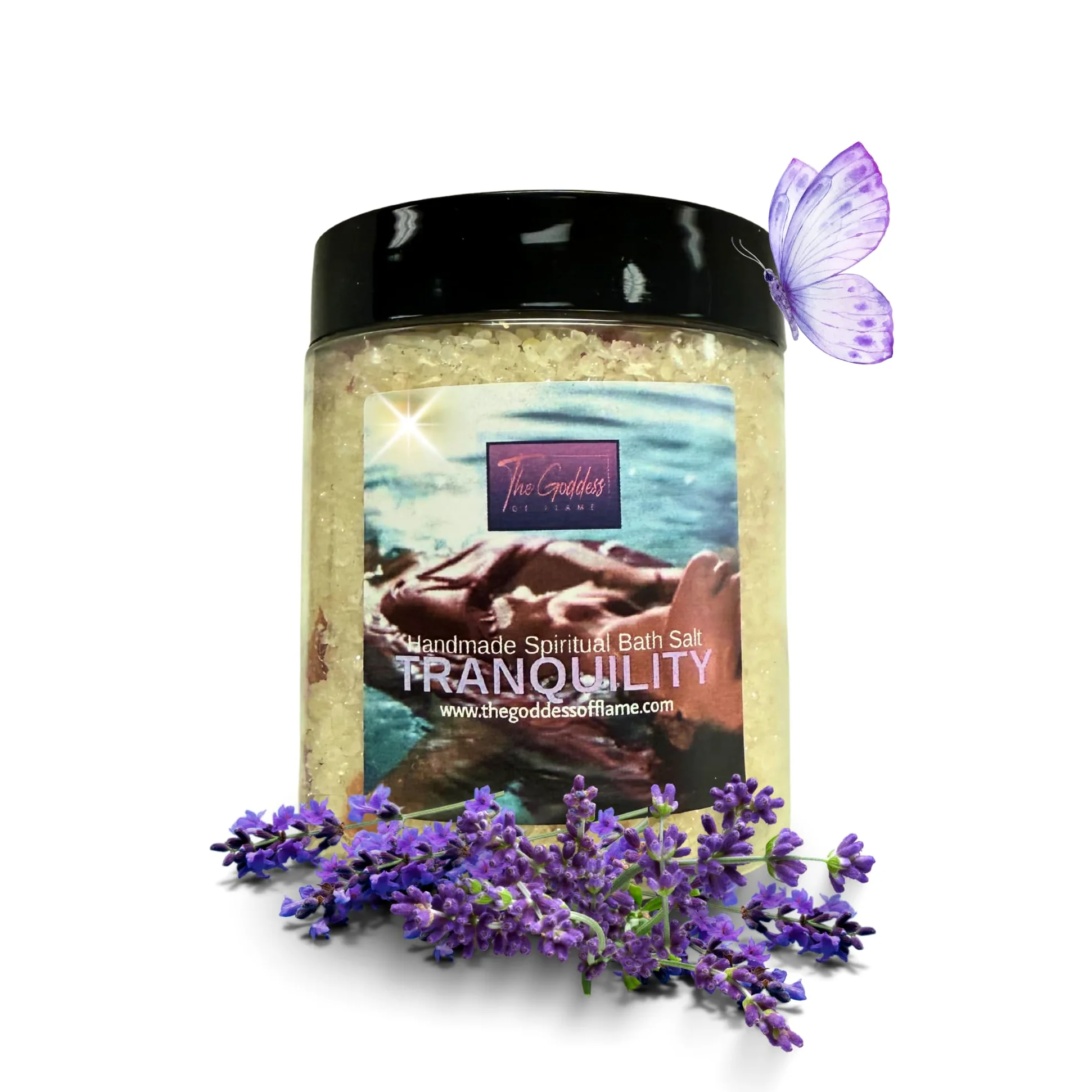 Tranquility - Sali da bagno al sale del Mar Morto per rilassamento, calma, pulizia spirituale e uso rituale