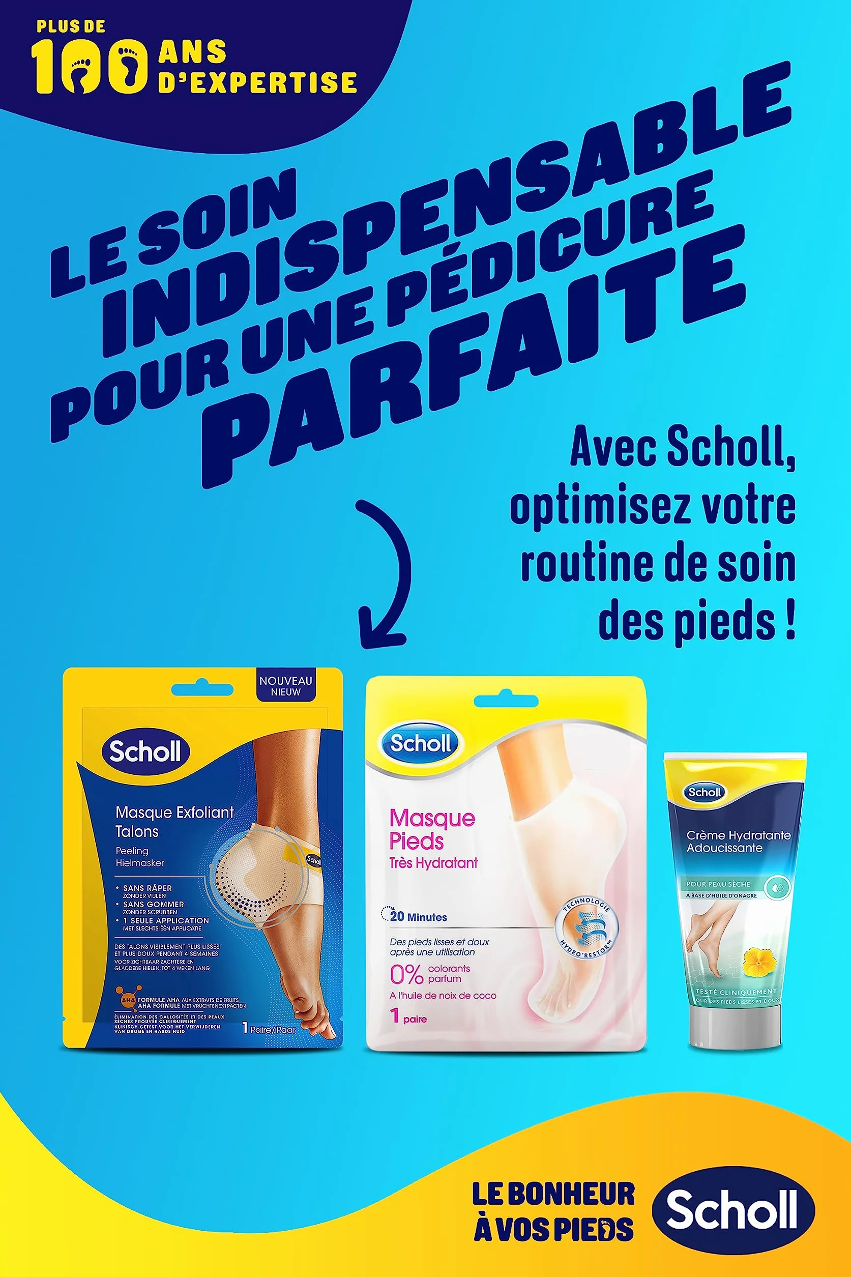 Scholl Maschera Idratante per Pelle dei Piedi