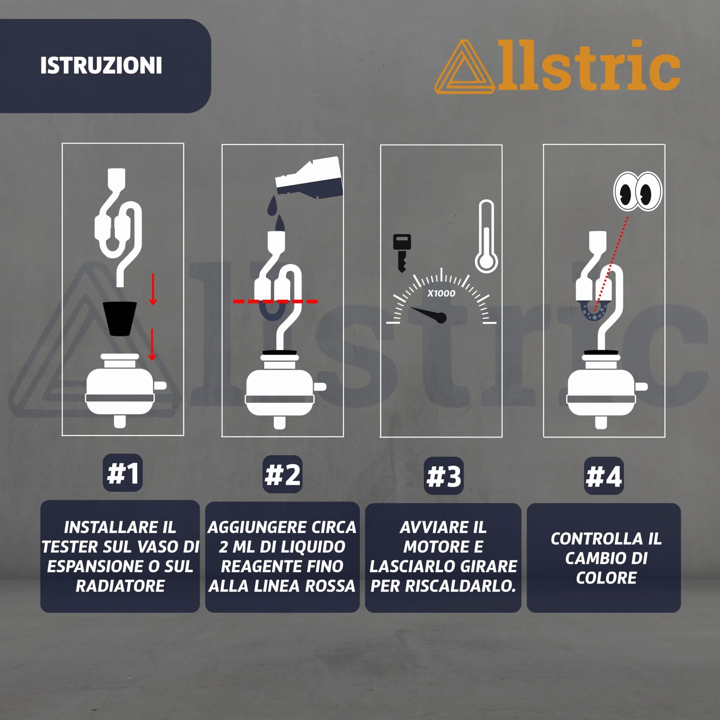 Reld Block Tester Universale Guarnizione Testata Motore CO2 50 Test Comprobatore Fugas Refrigerante