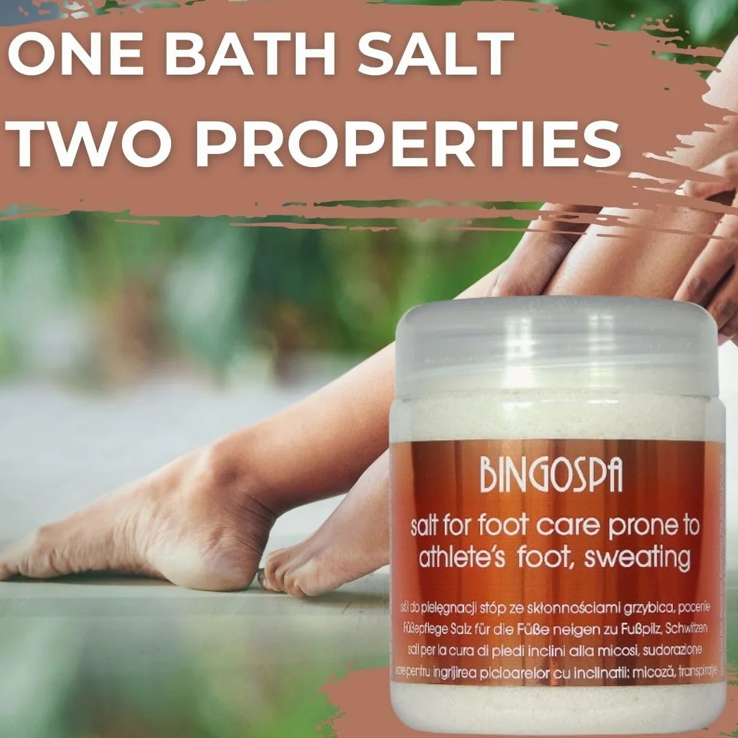 Sale per la cura dei piedi soggetti a tigna e sudorazione 2in1 550g BINGOSPA