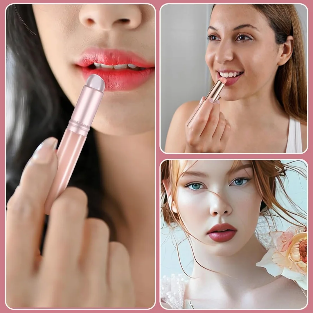 2 Pezzi Pennello Per Labbra In Silicone Applicatore Per Trucco Morbido E Rotondo Per Rossetti Lucidalabbra Balsamo Labbra Correttore E Nail