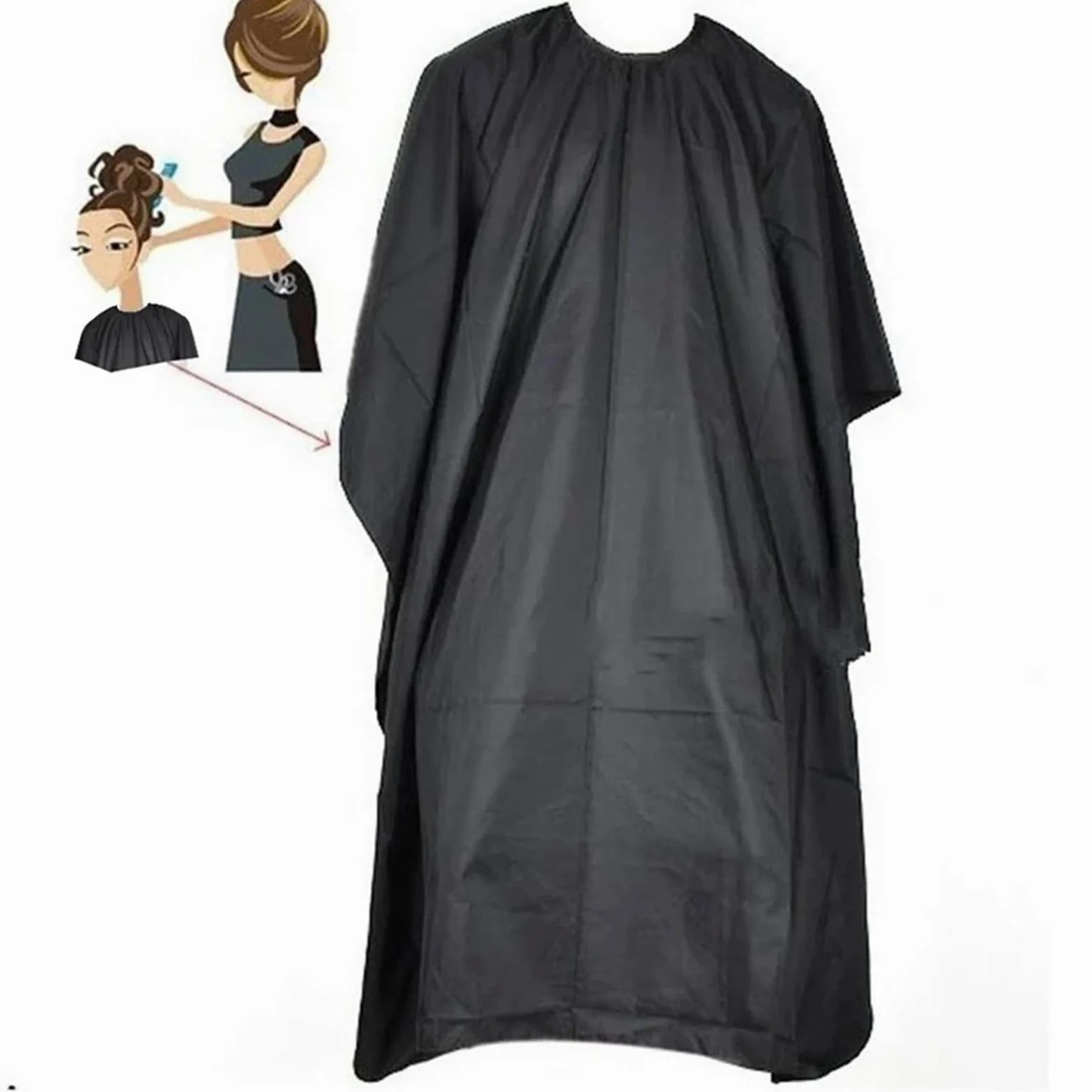 Capo Barbiere 3 Pezzi Unisex Adulto Parrucchiere Mantello Copertura Taglio Salone Abito da Barbiere Grembiule da Parrucchiere Impermeabile