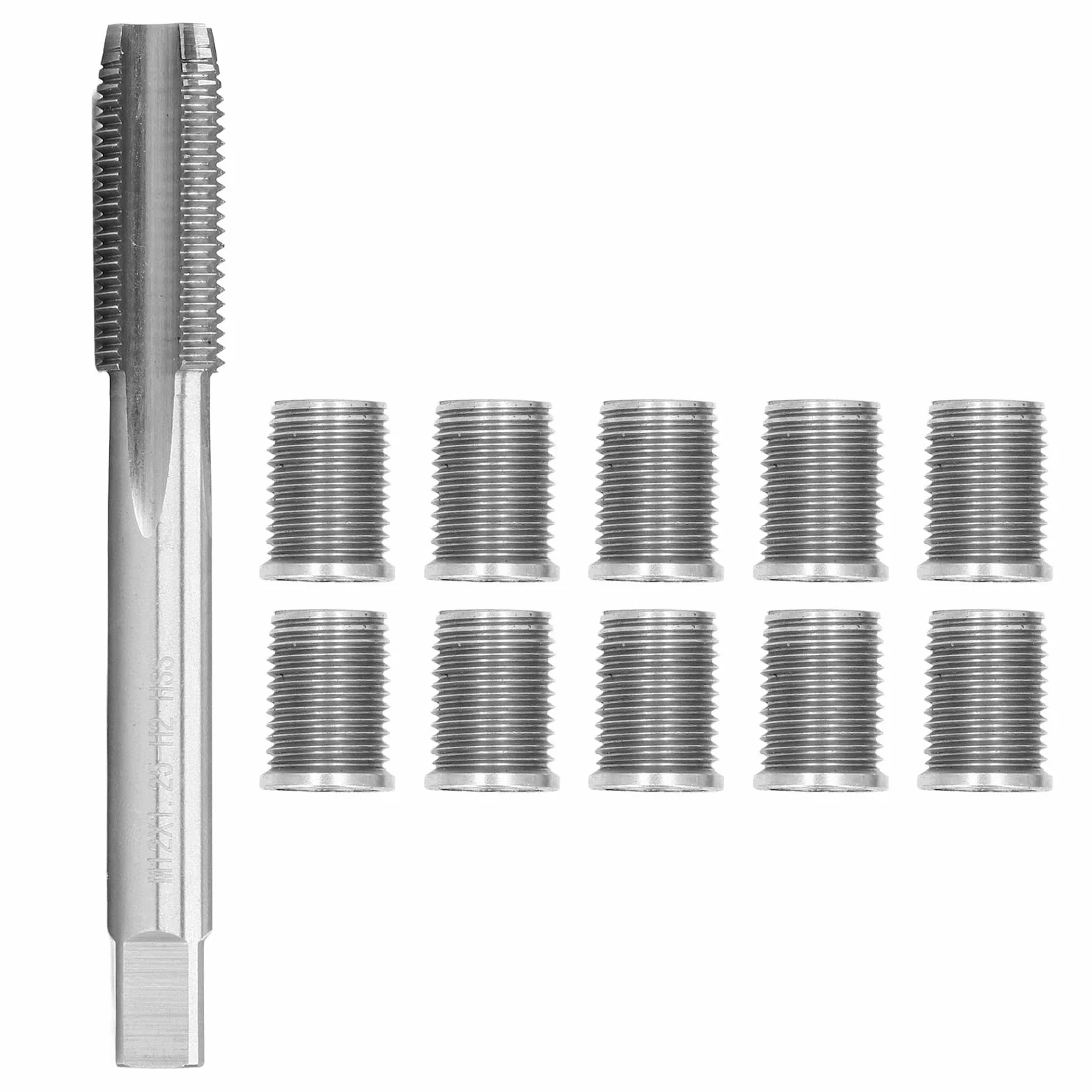 Kit Riparazione Filetti Candela Accensione M10x1.25 M12x1.25 per Auto