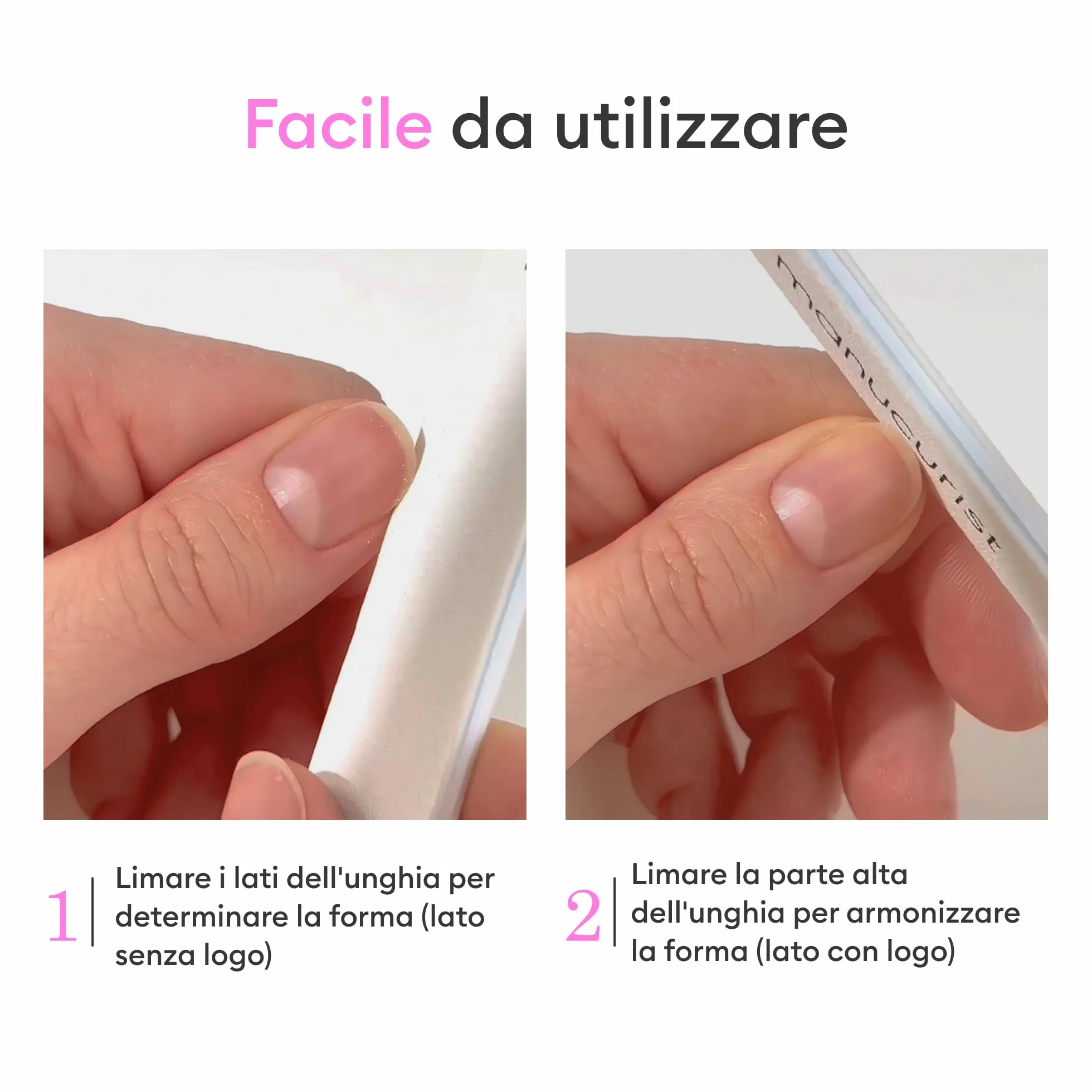 Set di 5 Lime per Unghie 100 180 Manicure Professionali – Lime a Doppia Faccia 100/180 – Kit di Lime Riutilizzabili – Lime per Unghie Naturali Donna – Delicate sulla Lamina Ungueale