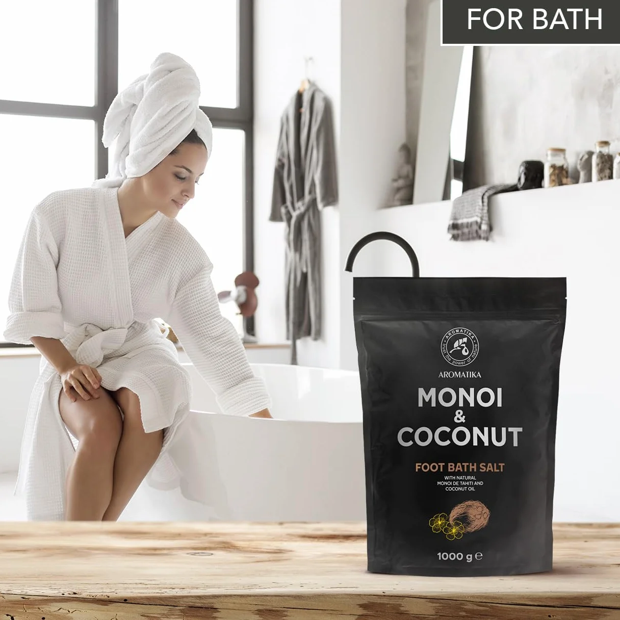 Sale per Pediluvio Monoi de Tahiti e Cocco 1000g - Pediluvio Marino Naturale