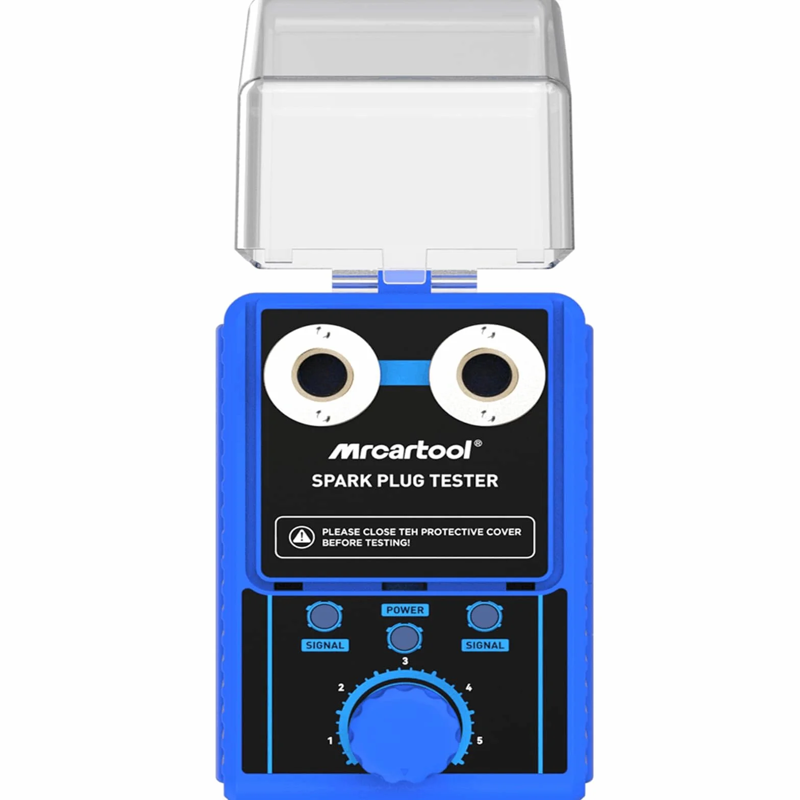 BELEY Tester per candele da auto, tester per candele, 220 V, regolabile, a due fori, per auto con custodia protettiva (H80)