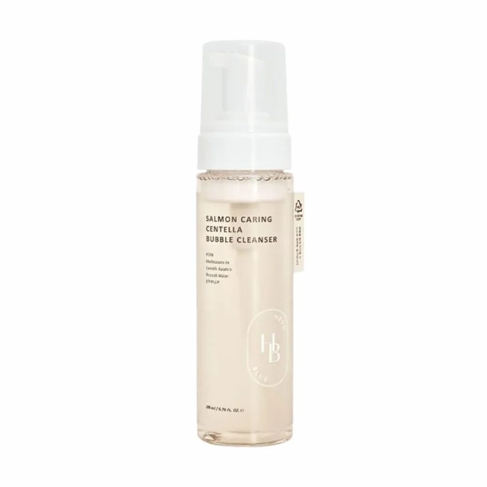Salmon Caring Centella Bubble Cleanser, 200ml - facial cleansing foam