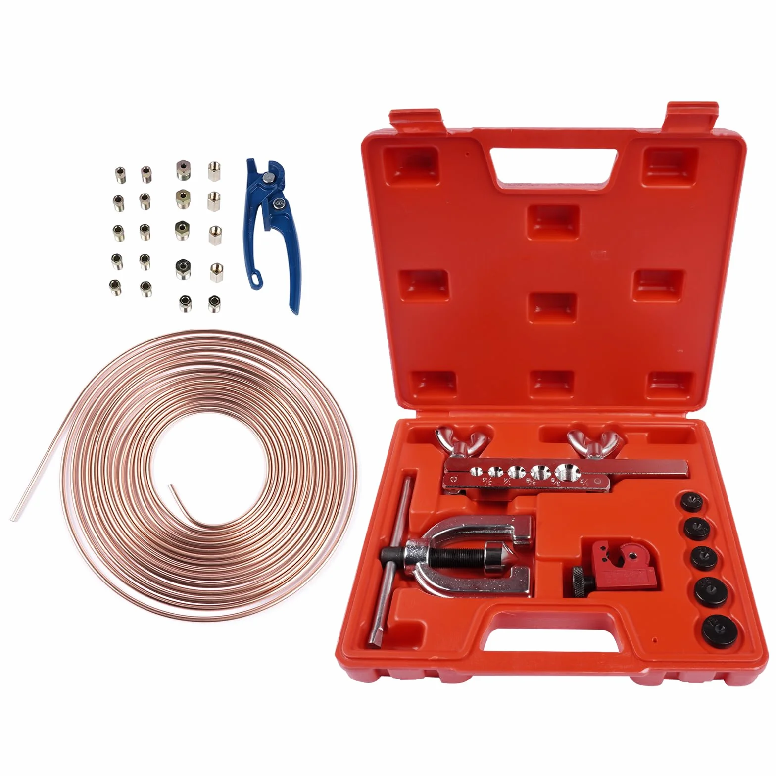 Tubo del Freno Set di Attrezzi per Espansione Tubazioni Freno 7,62 m Ø 4,75 mm 16+4 Connettori