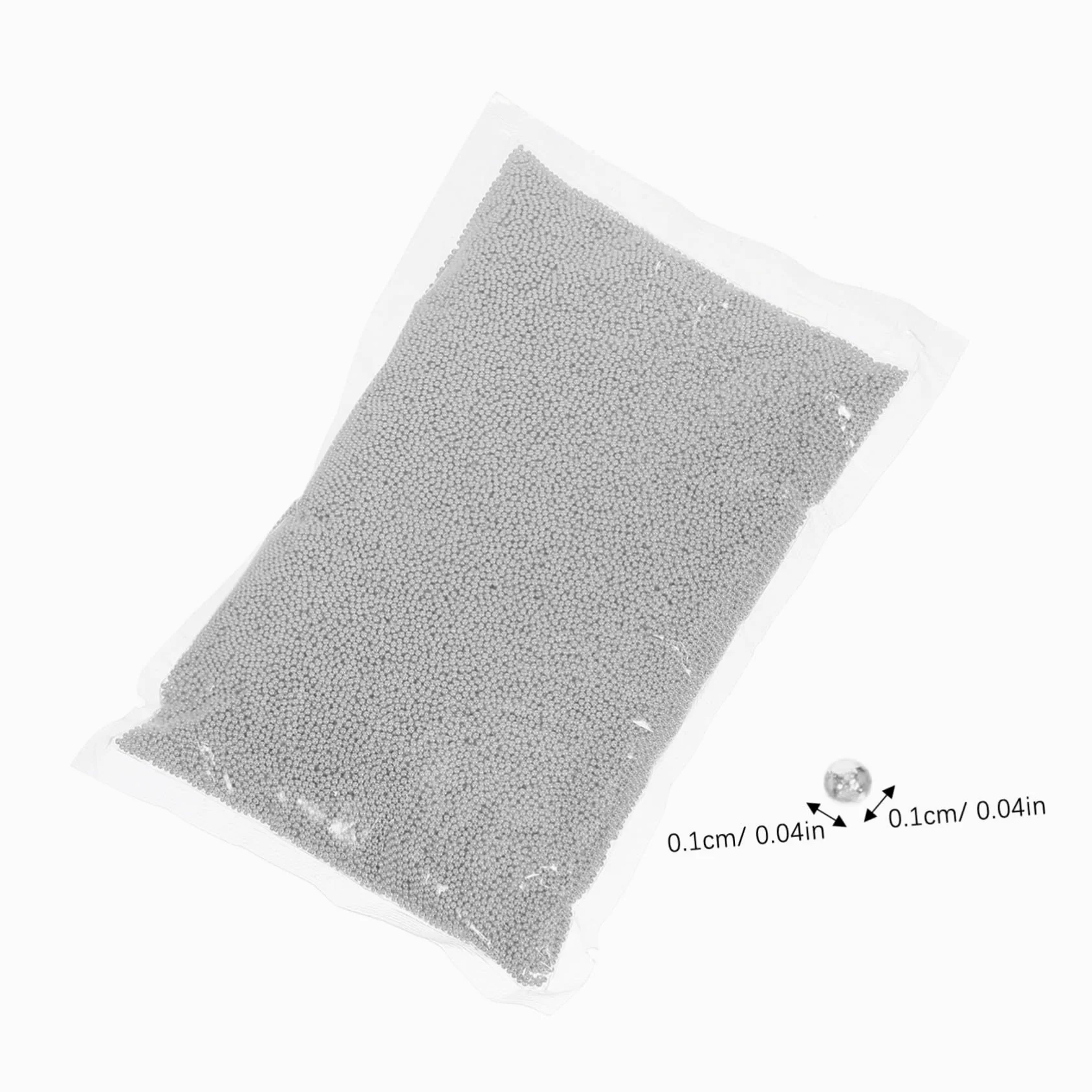 Mikinona Palline Metallo Unghie Mini Sferiche Argento Resistente Te Decorazioni Manicure Creative per Donne
