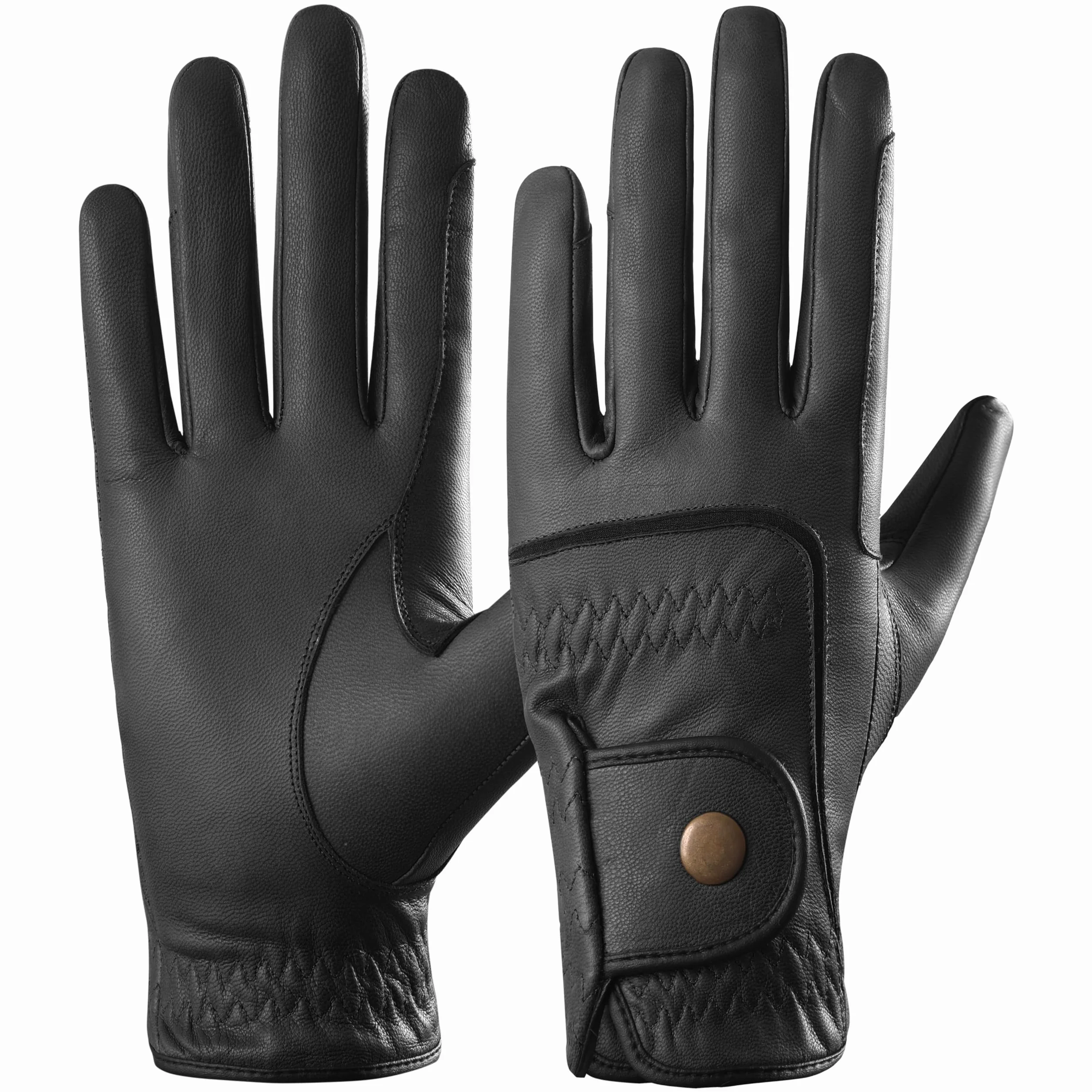 AFE Guanti da equitazione in vera pelle da donna Dublino Guanti da pista in pelle equestre