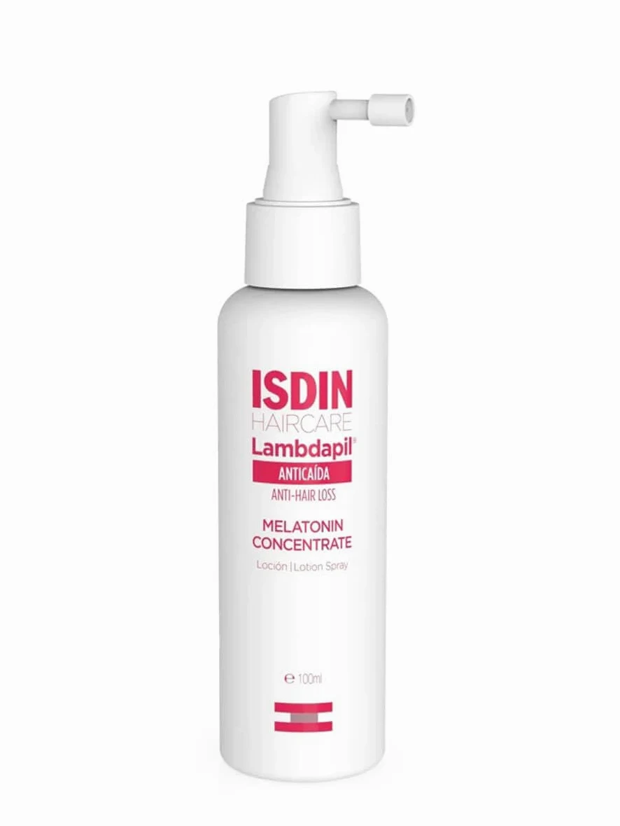 ISDIN Lambdapil Melatonin Concentrate, lozione anticaduta con melatonina, rinforza i capelli e aiuta a ridurre la caduta, migliora la densità e il volume dei capelli, 100 ml