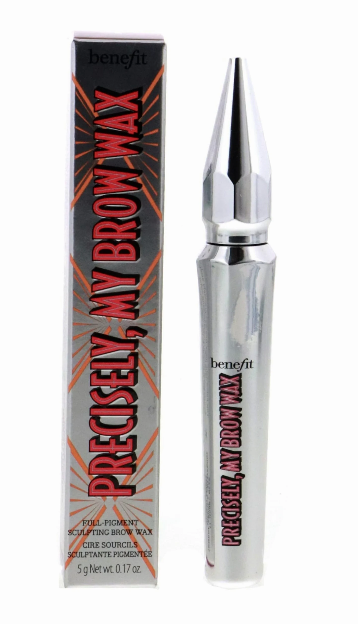 Benefit Precisely, My Brow Wax - Cera per sopracciglia full-pigmento 5 g Peso netto 4,8 g (3 - Marrone chiaro caldo)