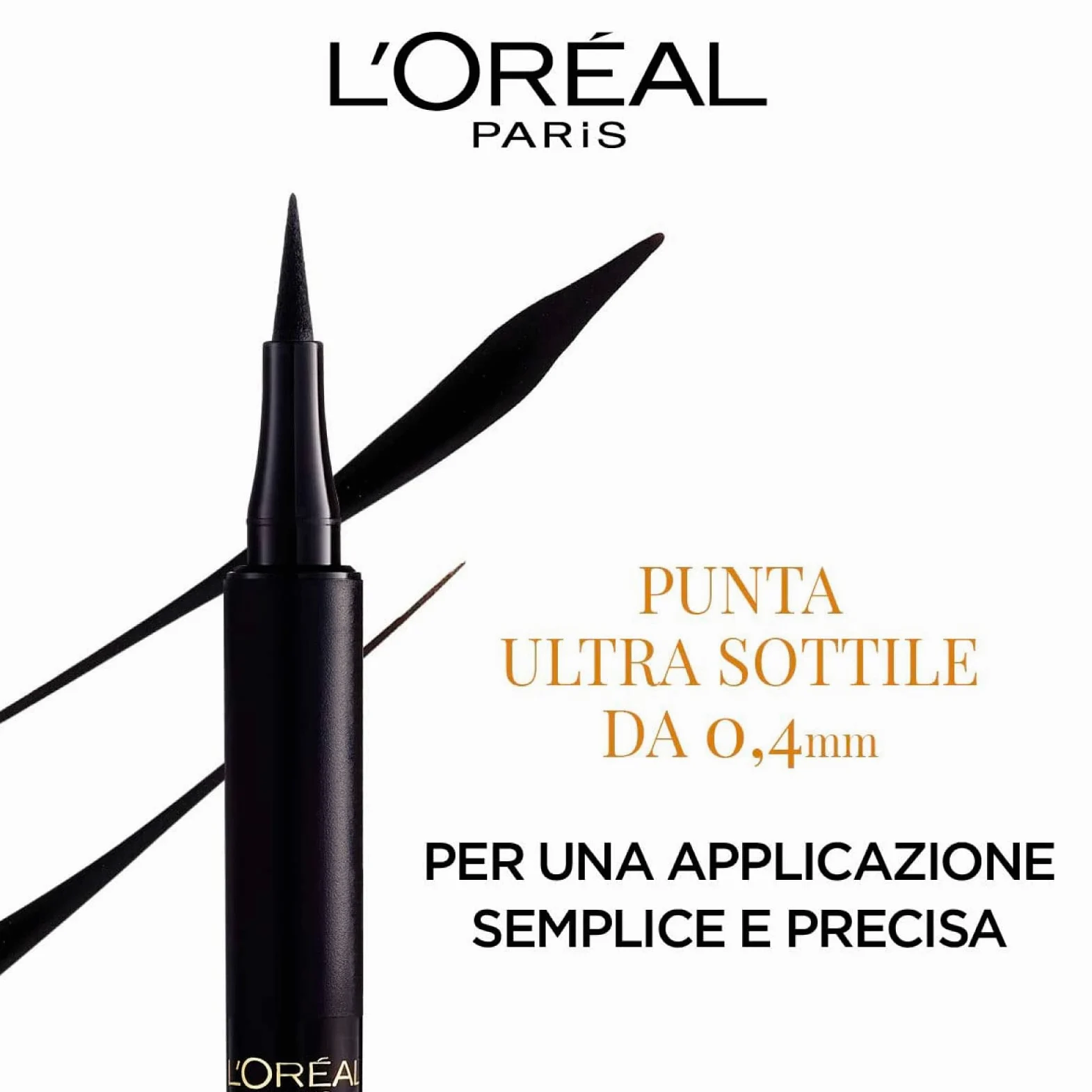 L'Oréal Paris Perfect Slim Superliner Eyeliner Penna Waterproof a Lunga Tenuta con Punta Ultra Sottile Applicazione Facile Linee Precise Tratto Leggero Modulabile Colore 01 Intense Black - 2 Cosmetici