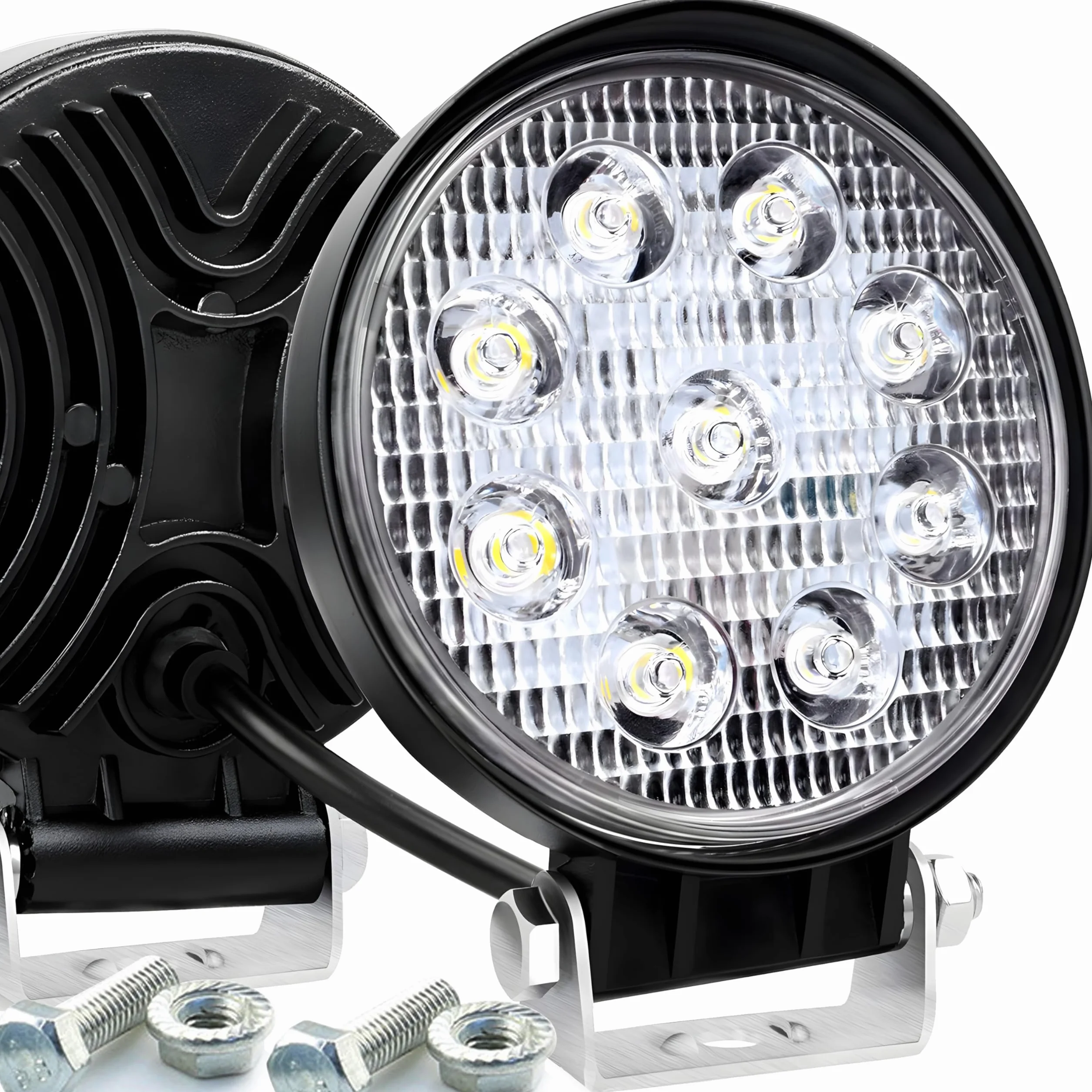 Retoo Faro da Lavoro LED 2200 lm 12-24V 27W IP68 Impermeabile