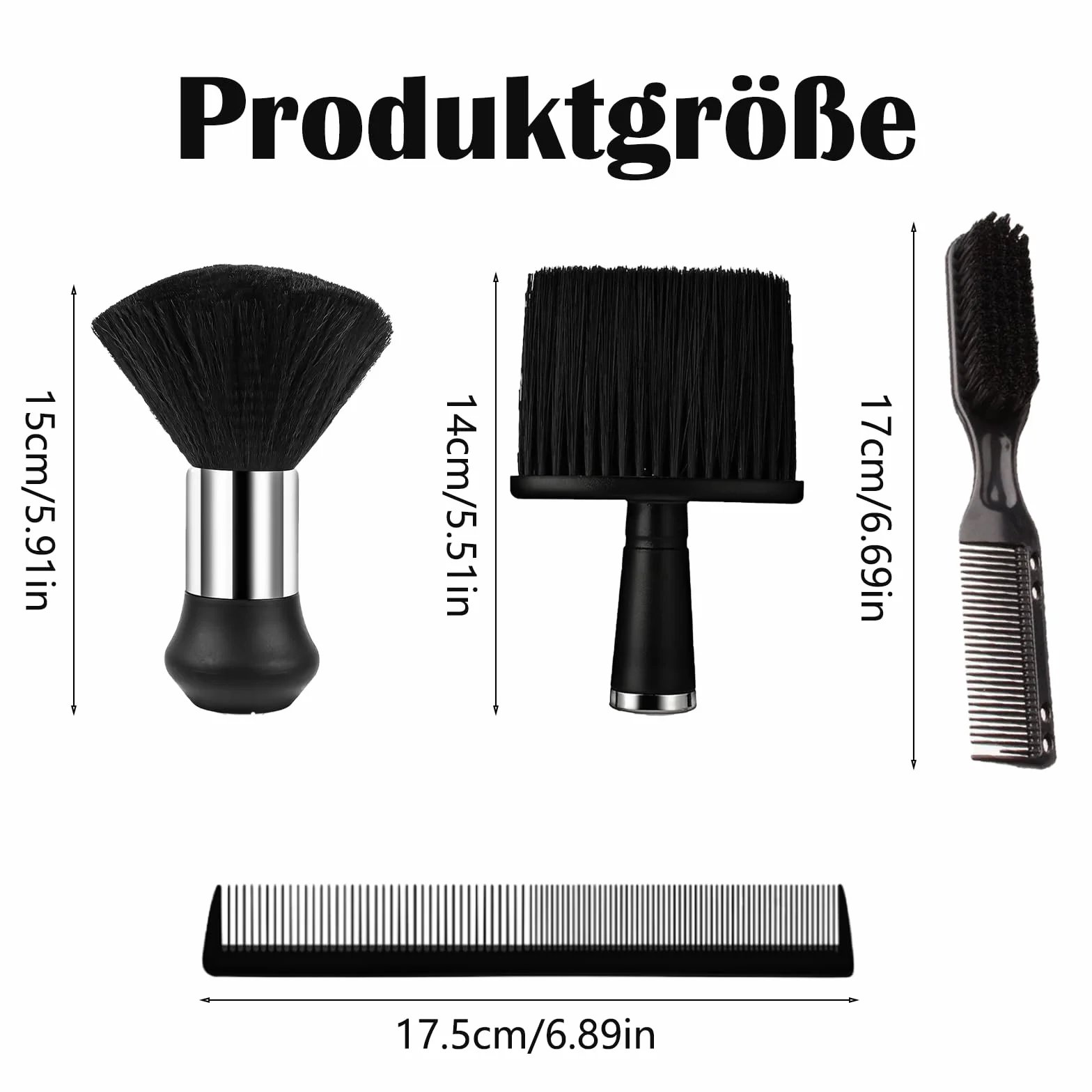 4 pennelli da parrucchiere, set di pennelli da parrucchiere, set di pennelli per il collo, accessori per parrucchiere, spazzola per capelli, parrucchiere, parrucchiere, pulizia dei capelli, rimozione