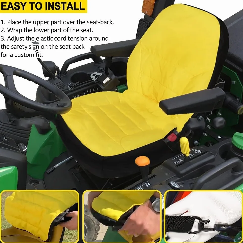 Coprisedile per Trattore Fodera Protettiva LP68694 CPLP68694 1025R 2025R Cotone Giallo