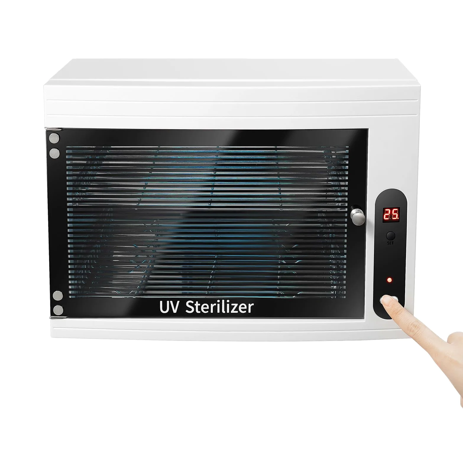 Sterilizzatore UV, 10 l, per disinfettante e disinfettante, per manicure con timer, sterilizzatore multifunzione, 34,2 x 21,5 x 25 cm, per salone, laboratori