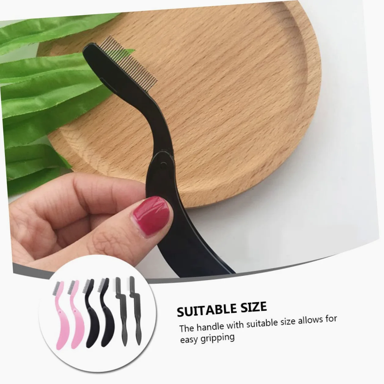MAGICLULU 2 Set Di Spazzole Per Sopracciglia Ergonomiche Pettine Per Ciglia Pettine Per Sopracciglia Pettini Per Ciglia Pieghevoli Per Donne Strumenti Per Lo Styling Per Il Trucco 6 Pezzi*2