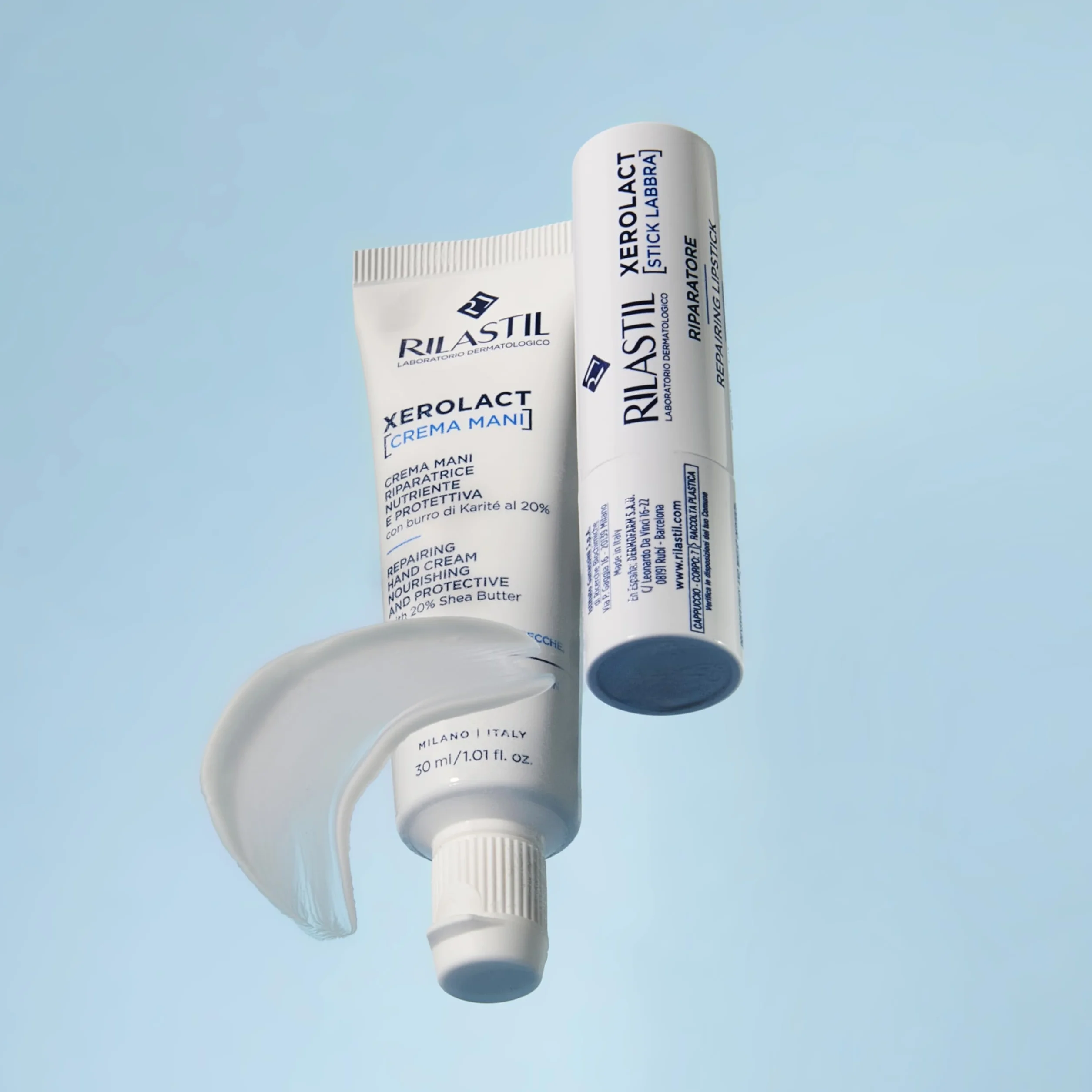 Rilastil Xerolact Crema Mani Riparatrice 30ml per Pelli Sensibili Molto Secche