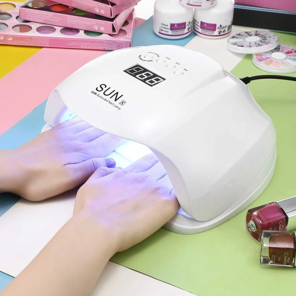 Lampada Unghie UV LED 54W Professionale per Manicure Pedicure con Timer e Sensore