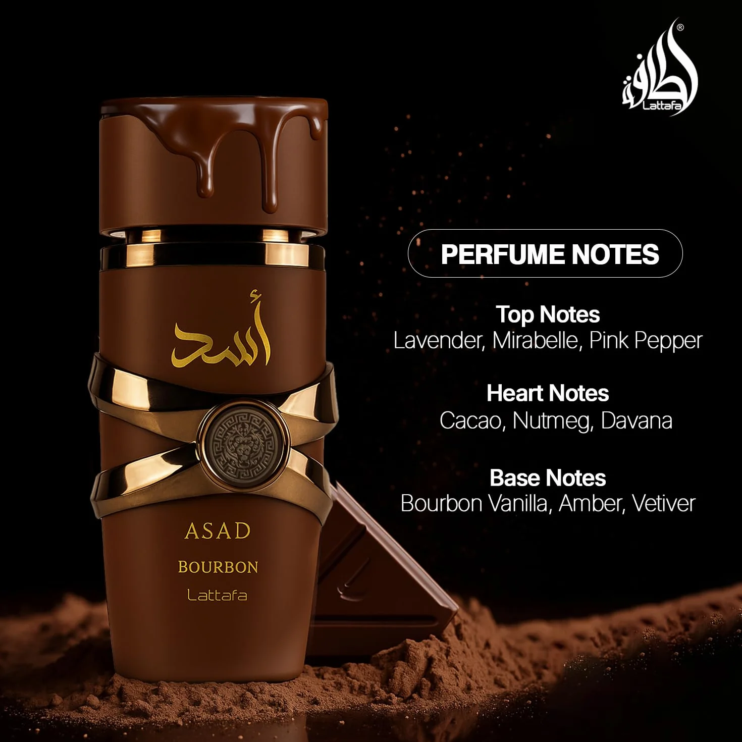 Lattafa Asad Bourbon Eau De Parfum 100Ml