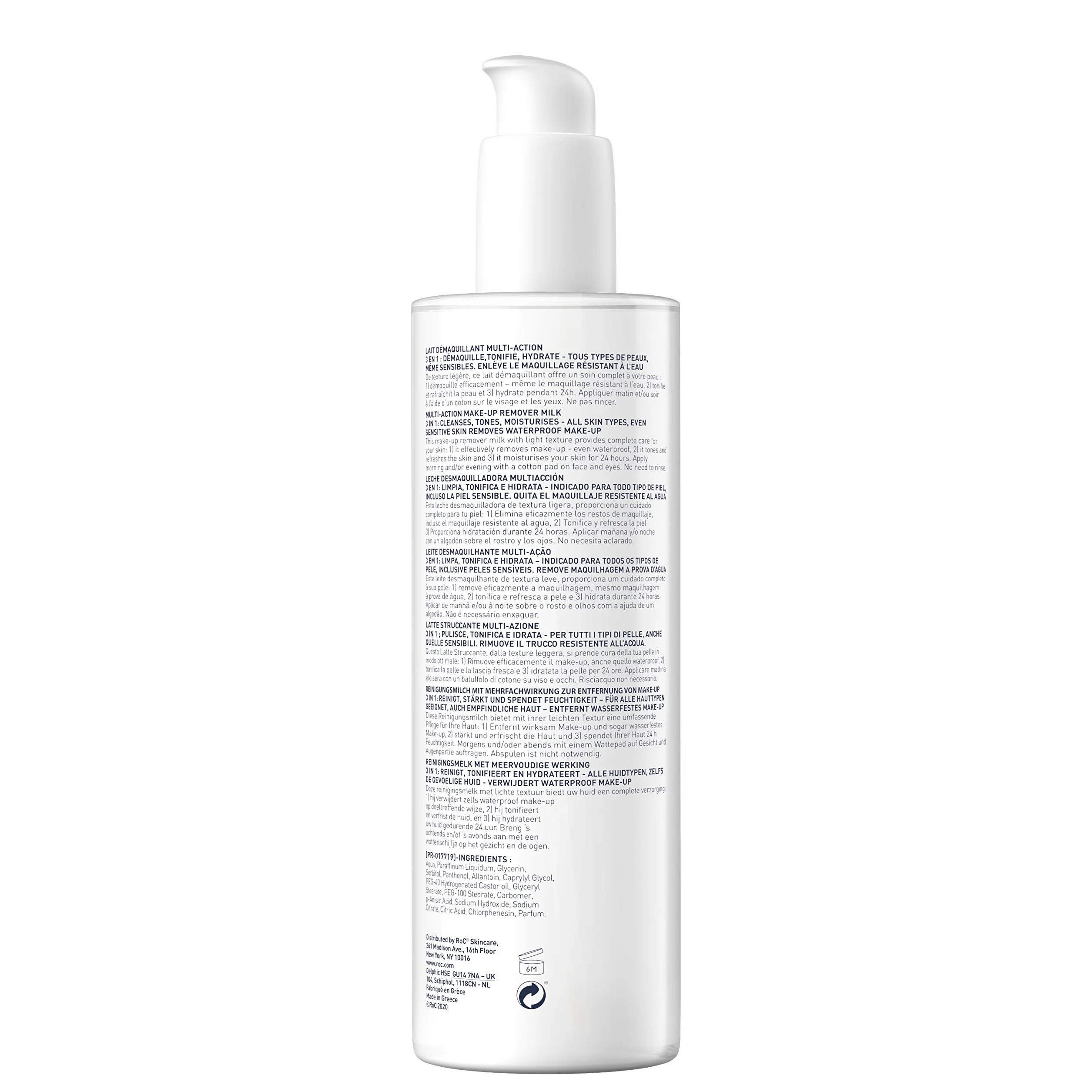 RoC Struccante al Latte 3 in 1 Detergente Viso 400 ml