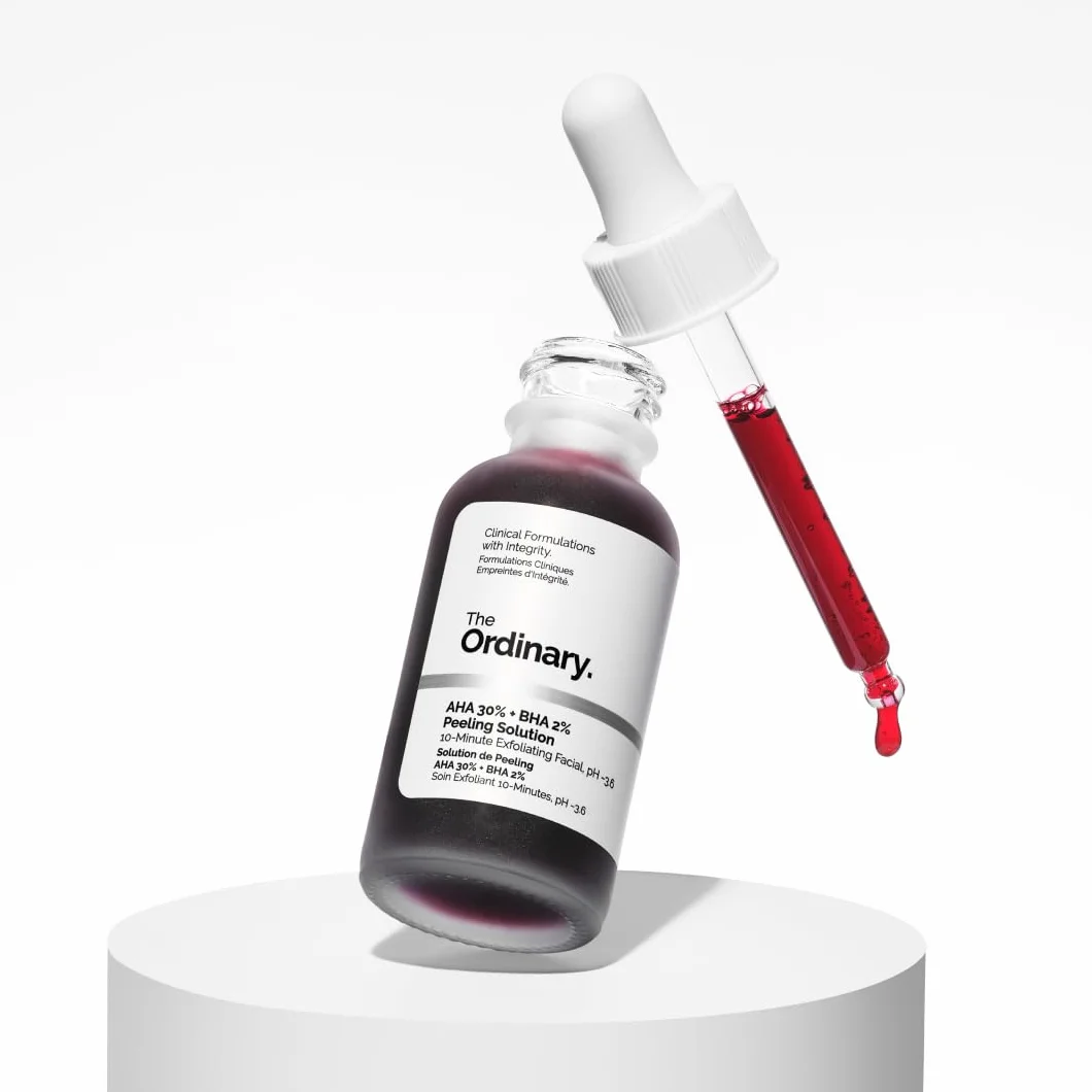 The Ordinary AHA 30% + BHA 2% Peeling Solution, Soluzione alfa-idrossiacidi e beta-idrossiacidi, Esfoliante avanzato per una pelle più luminosa, 30ml