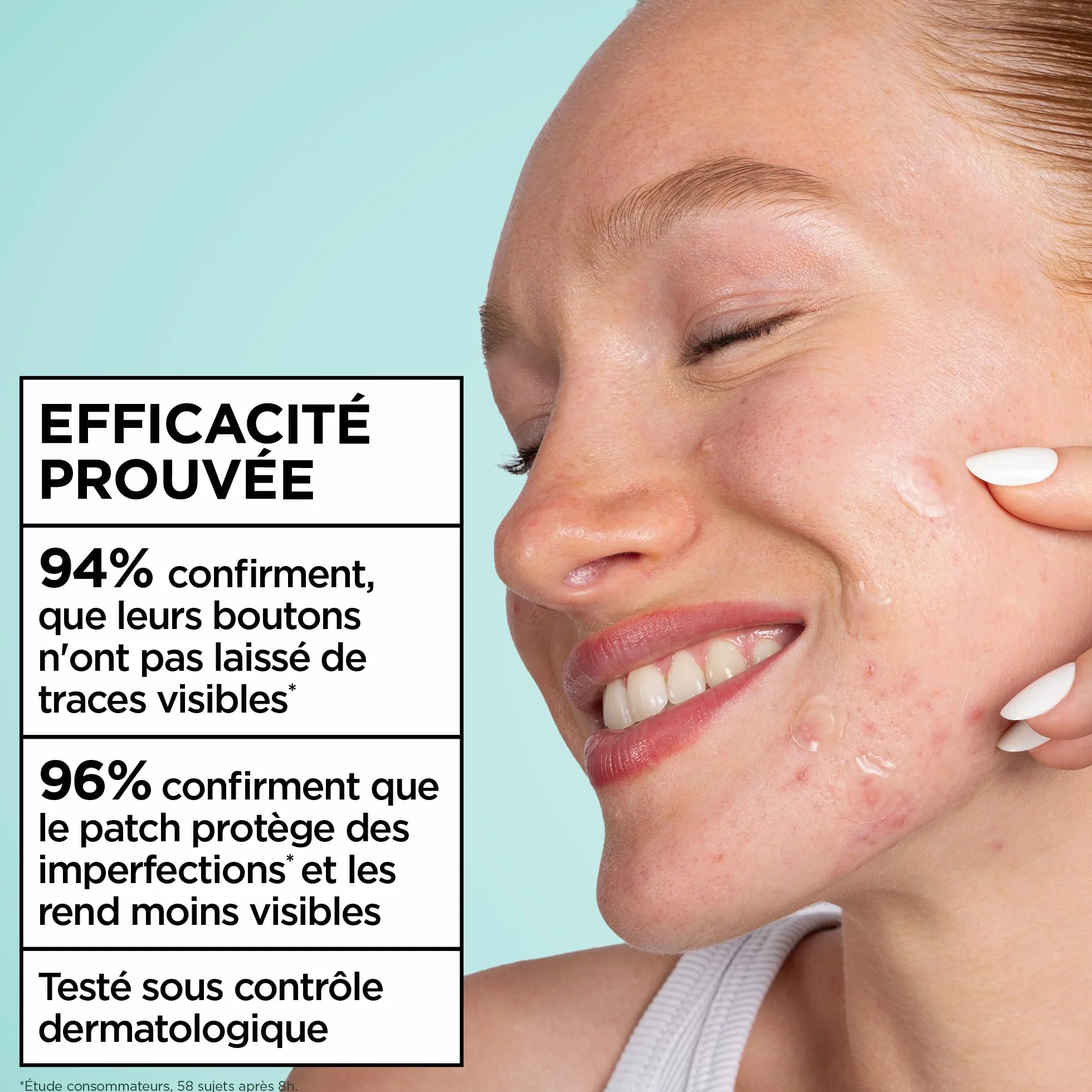 Garnier Pimple Patch 8 ore ULTRA Garnier Pure Active 44 Pezzi - CLINICAMENTE TESTATI: Riducono la visibilità dei brufoli, anche i più grossi. Uso notturno, efficaci in 8 ore