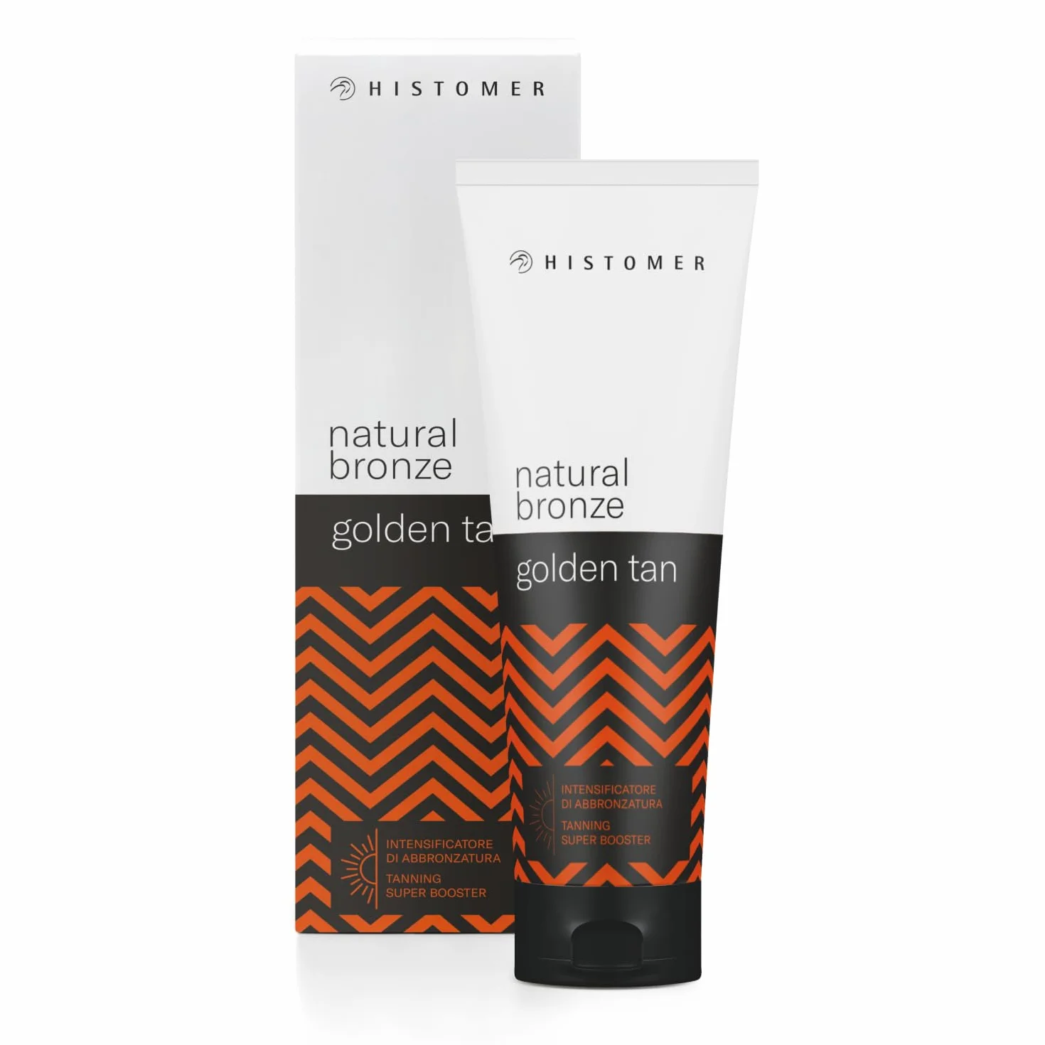 HISTOMER - Natural Bronze Golden Tan - Crema Abbronzante Corpo e Viso Pre e Dopo Sole - Tutte le Tonalità di Pelle - Accelera Intensifica Prolunga L'Abbronzatura – Dermatologicamente Testata - 250 ml