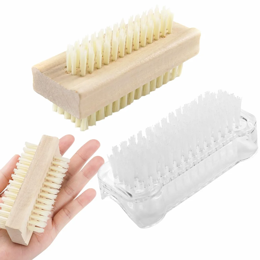 2 PCS Spazzolino Unghie Mani, Spazzola Per Unghie, Spazzolino per unghie mani, Spazzole per la Pulizia plastica, Universale, Per Pulizia di mani Delle Unghie