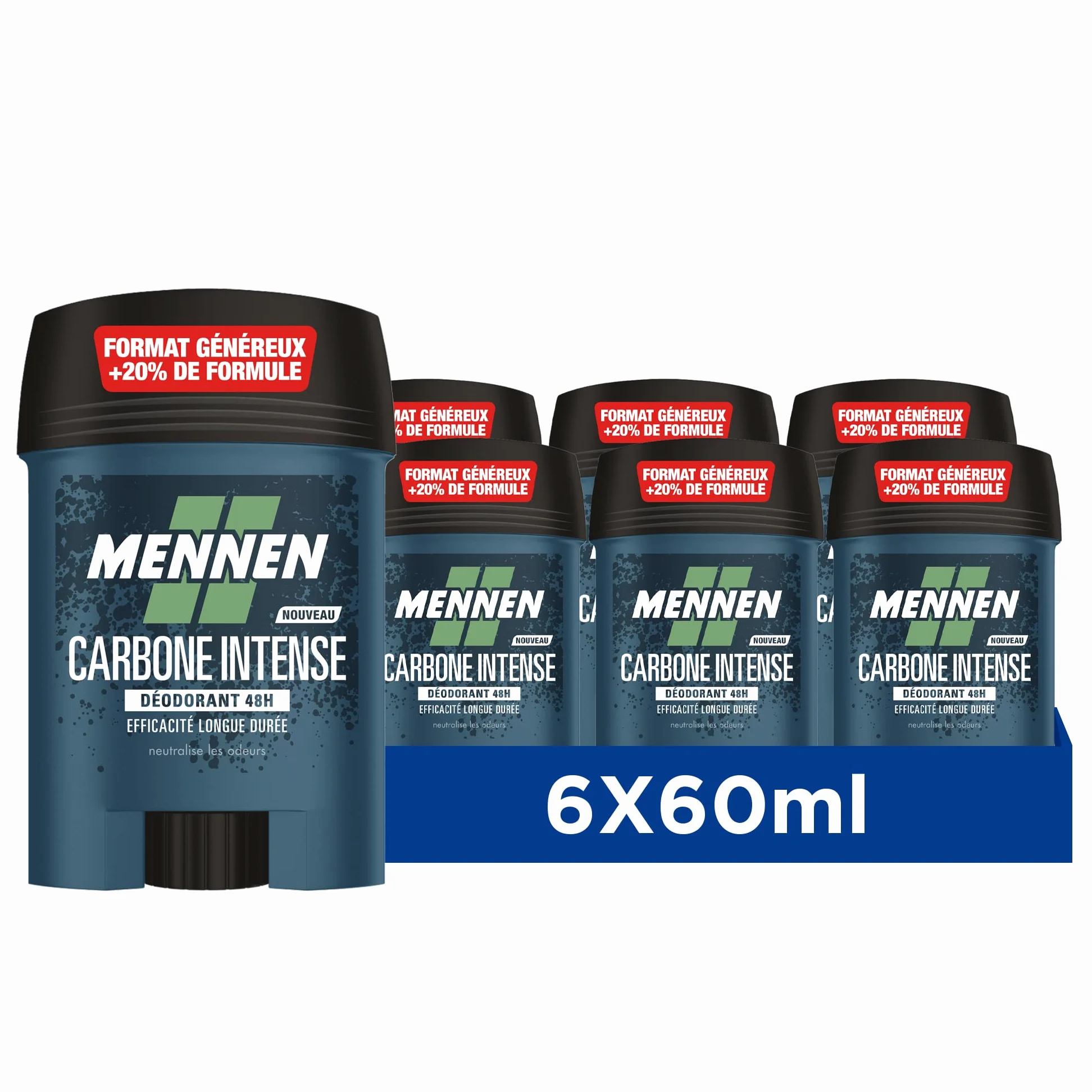 Mennen NATURAL FORCE Deodorante di origine naturale uomo 48H stick largo senza alcool anti tracce
