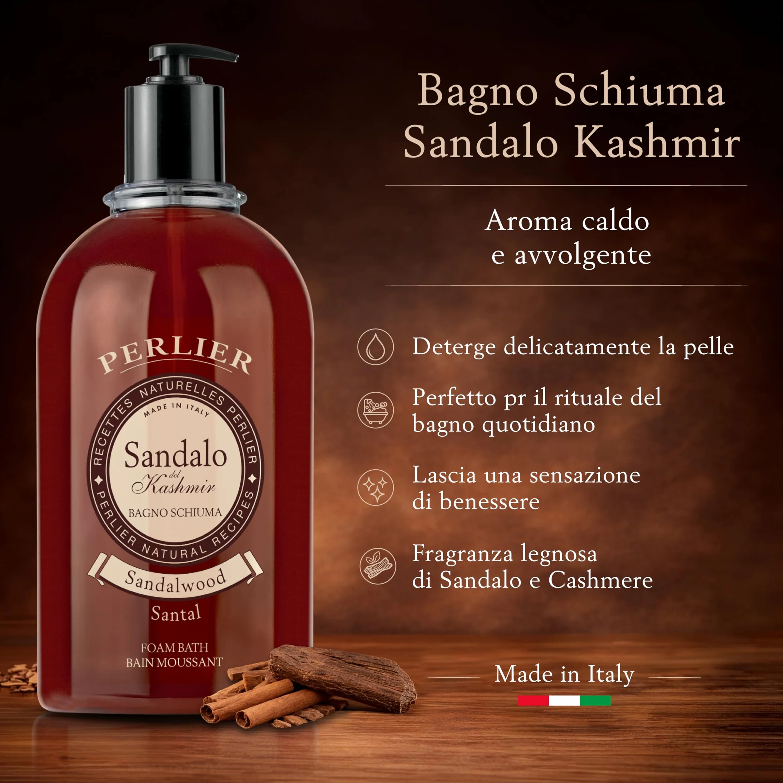 Perlier Bagno Schiuma Sandalo 3000 ml z dozownikiem