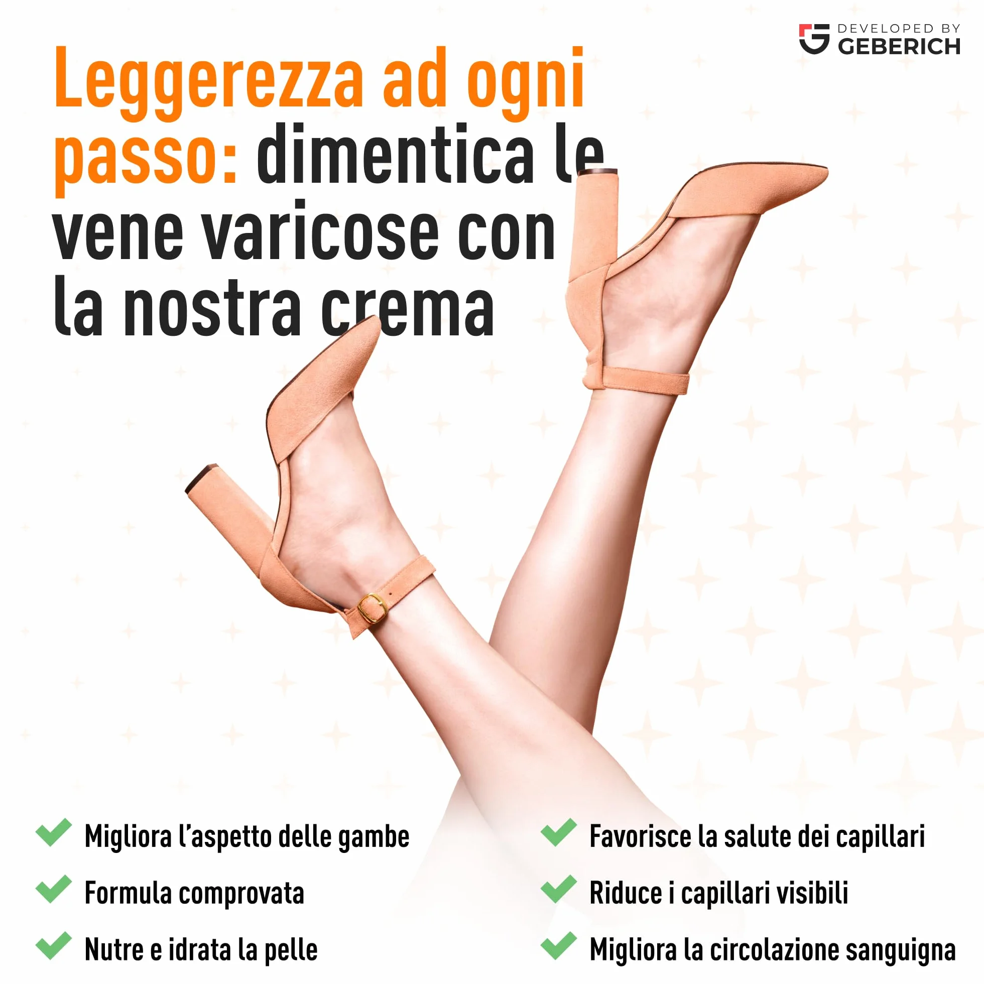 Crema Anti-Varicose VARITONE | Gambe Stanche e Pesanti | con Mentolo, Centella Asiatica, Olio di semi d’uva e 12 Attivi Botanici | 100 ml | 100% Naturale Senza Parabeni