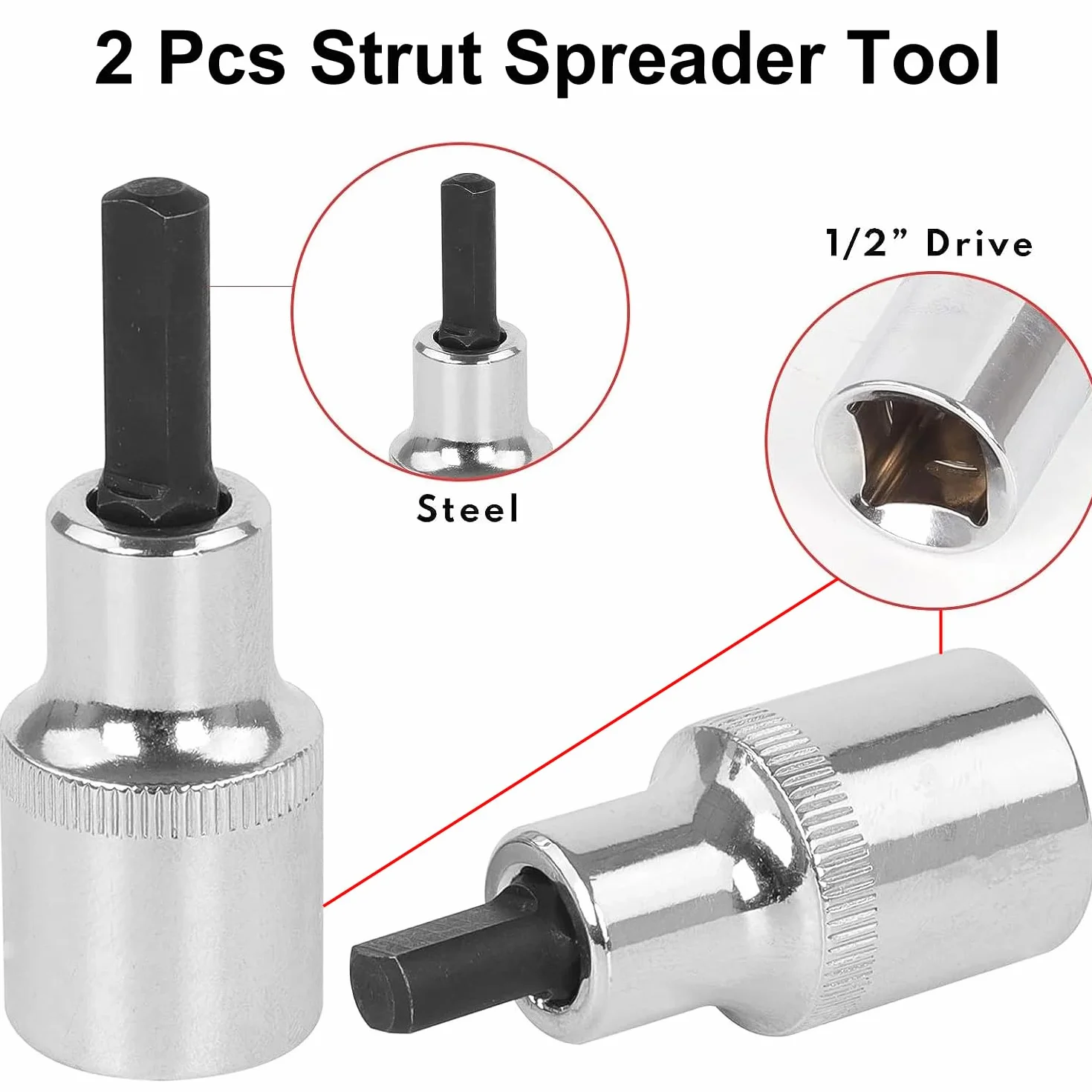 Greluma Strumento distanziatore montanti, Sospensione 2 Pezzi Compatibile VW Audi BMW Mini Ford Renault