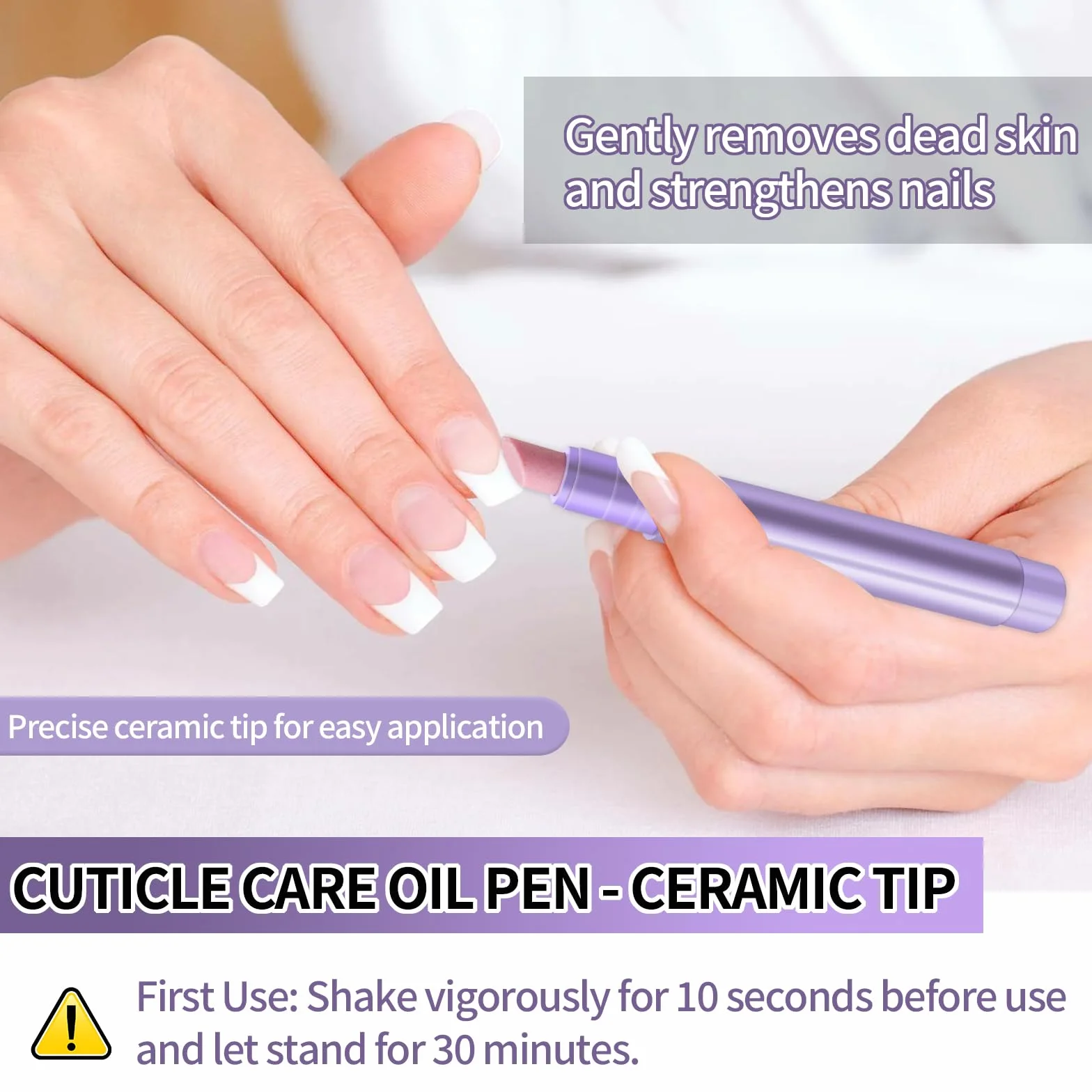 2 Pezzi Pennino 3 in 1 per la Cura di Cuticole e Unghie, Penne Liquide per Rimozione Cuticole, Penna Olio per Cuticole Unghie per Unghie Secche, Screpolate e Danneggiate