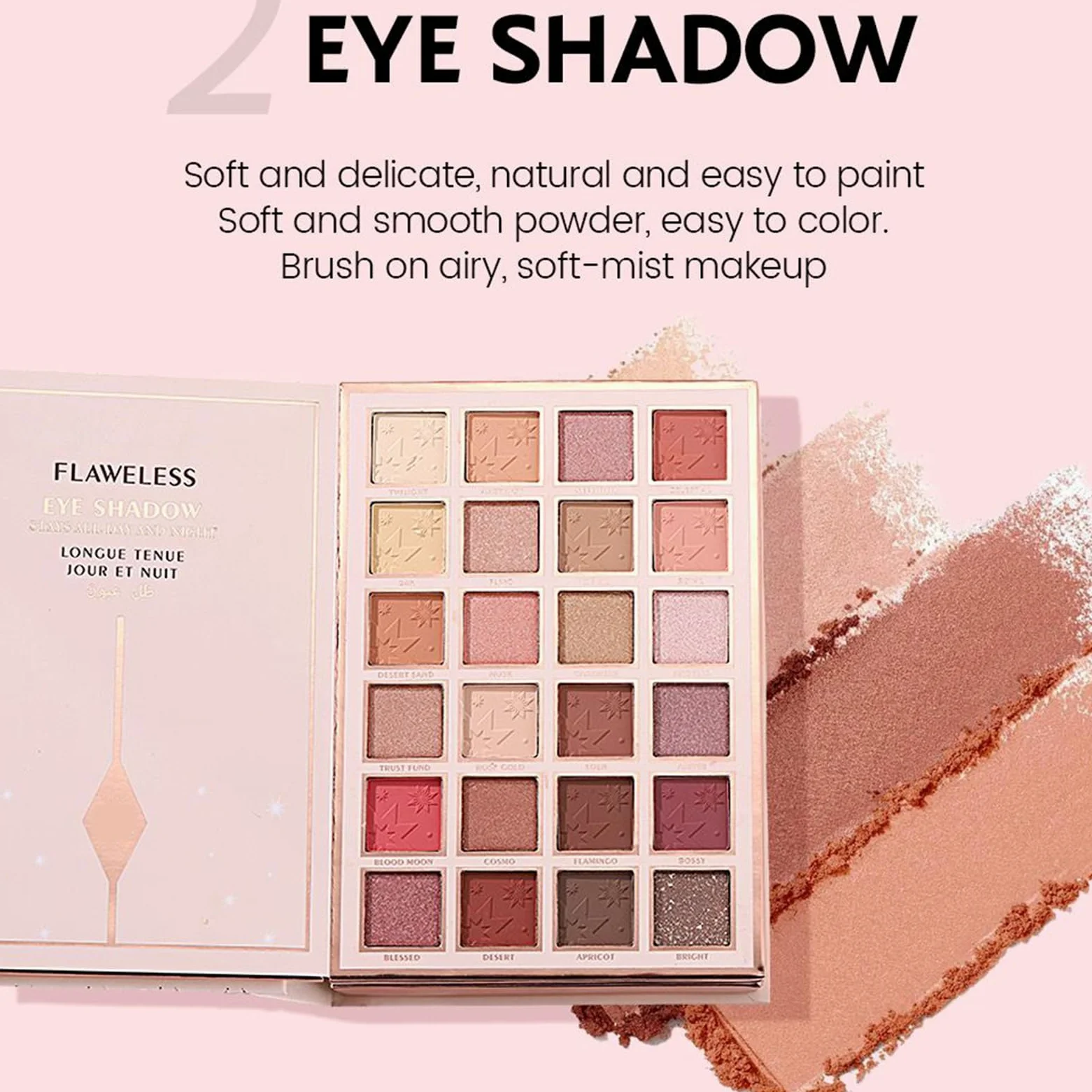 Palette Di Ombretti Per Gli Occhi 48 Colori Effetto Antisfumatura E | Palette Occhi A Forma Di Libro Per Donne Ragazze Halloween Adolescenti Ogni Giorno Feste Viaggio Uso Quotidiano