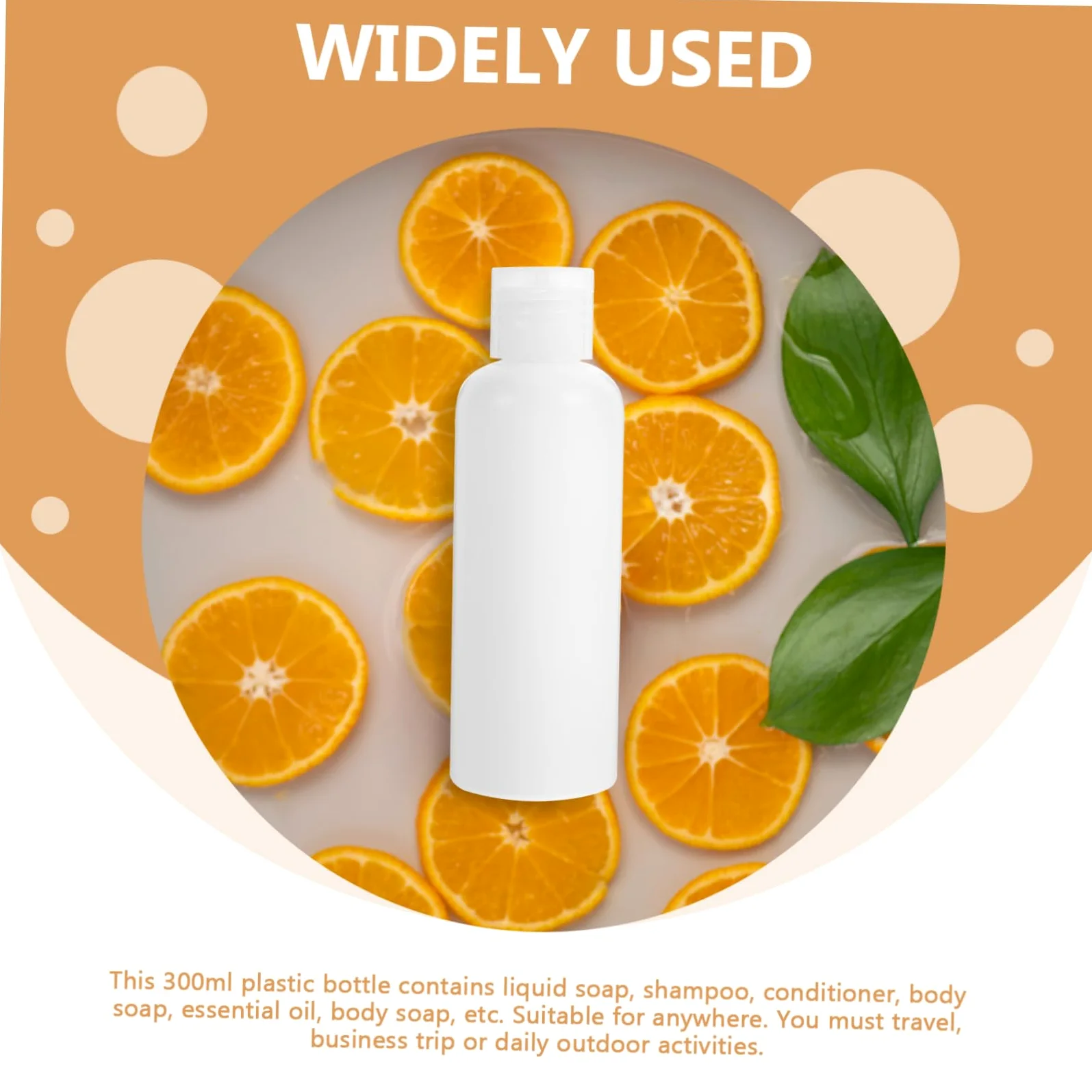 WOONEKY 50 Flaconi da Viaggio Ricaricabili 100ml in Pe Bianco, Contenitori per Lozioni Chiusura a Scatto, Compatti di Perdite