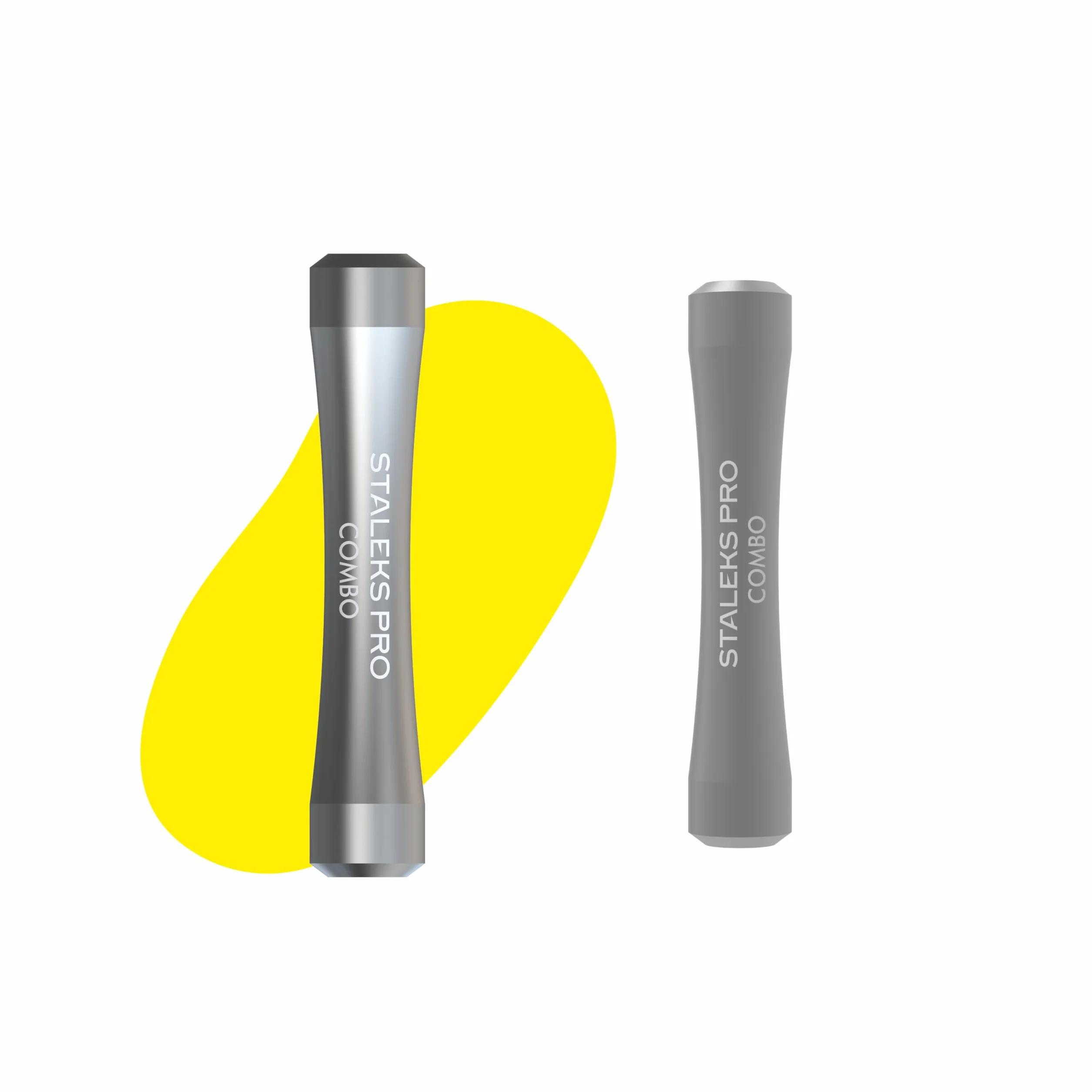 Staleks Combo UNIQ 10 Maniglia - Base Pusher Modulare in Alluminio per Parti di Lavoro Sostituibili - Design Ergonomico Leggero per Tecnici delle Unghie