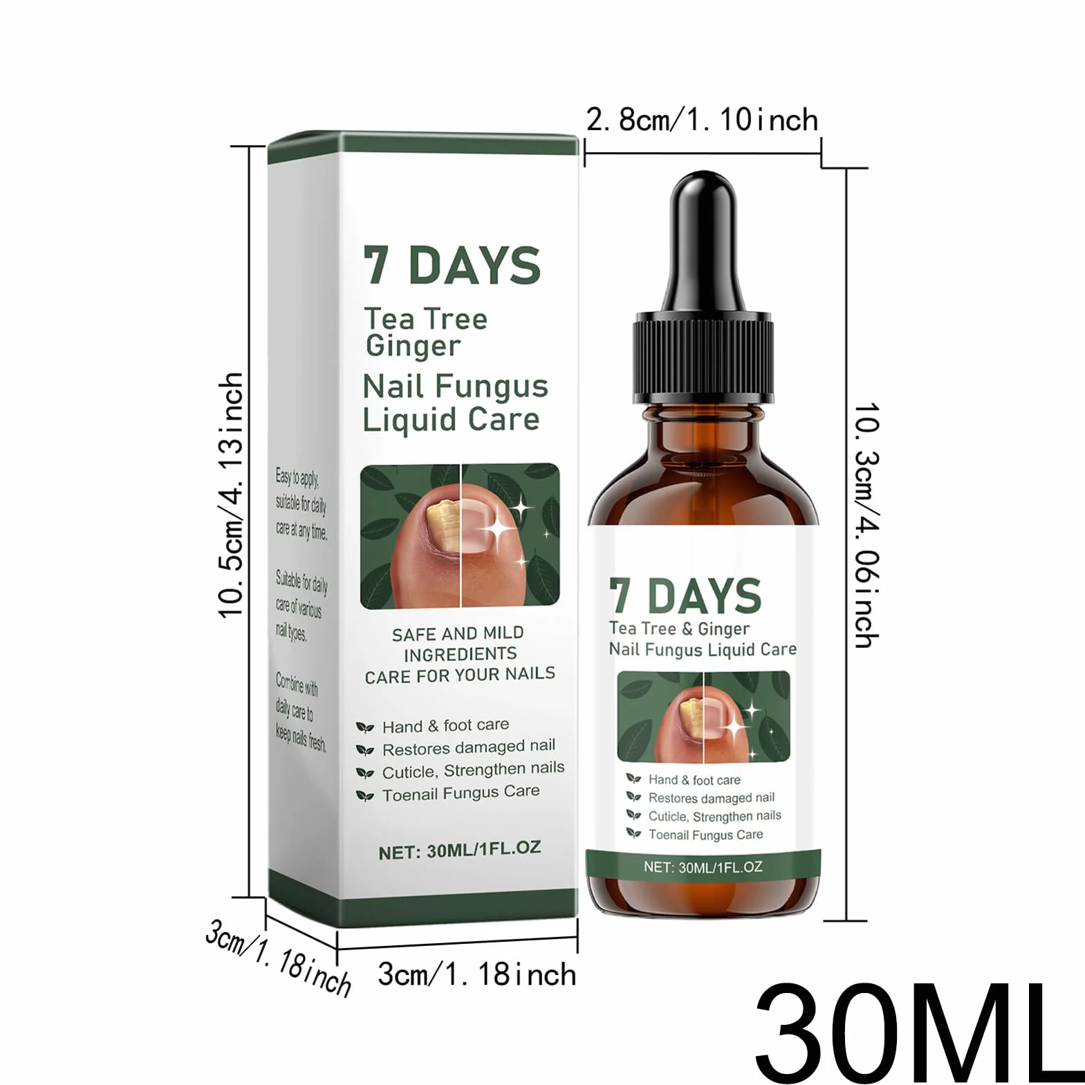 Olio per Cuticole - Olio Cura Unghie 30ml,Rinforzante Liquido Giornaliero Ripristino Salute Mani Piedi Donne Uomini Discolorazione