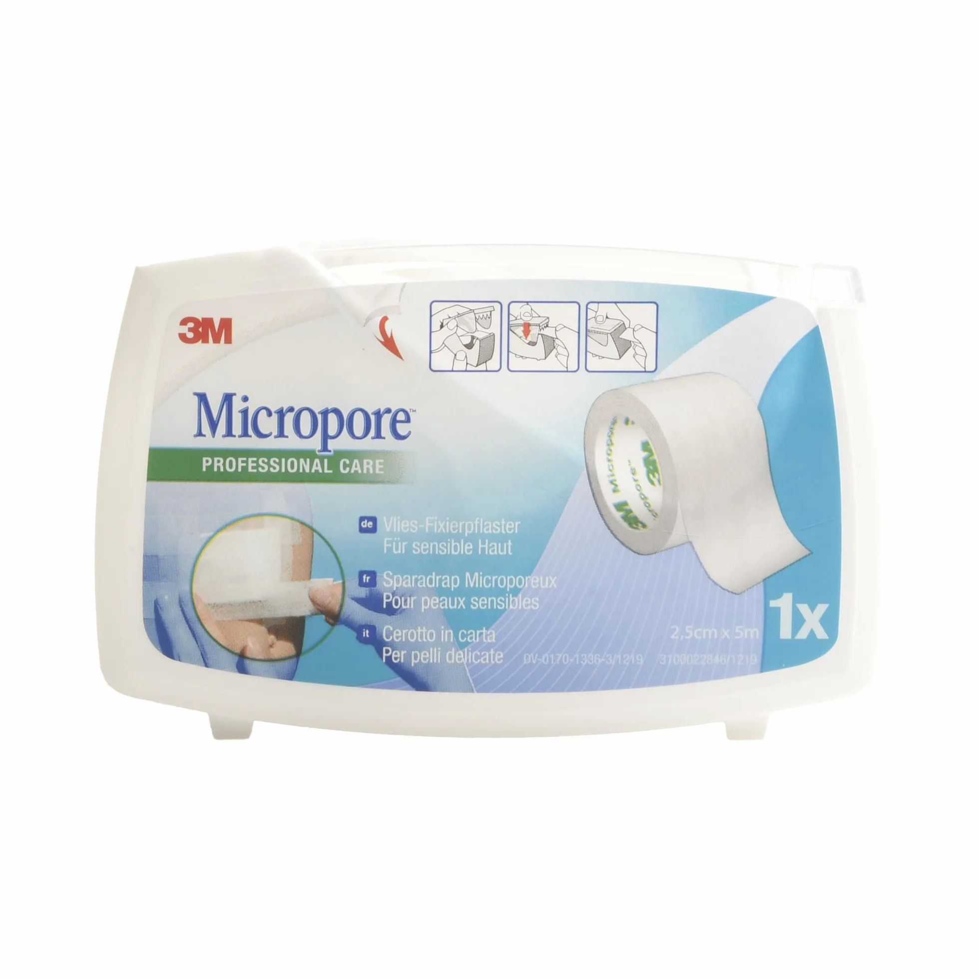 3M Micropore Cer Roc 2,5x5m C/Disp