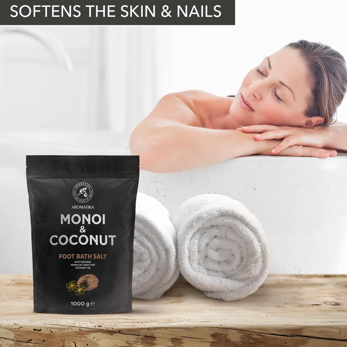 Sale per Pediluvio Monoi de Tahiti e Cocco 1000g - Pediluvio Marino Naturale